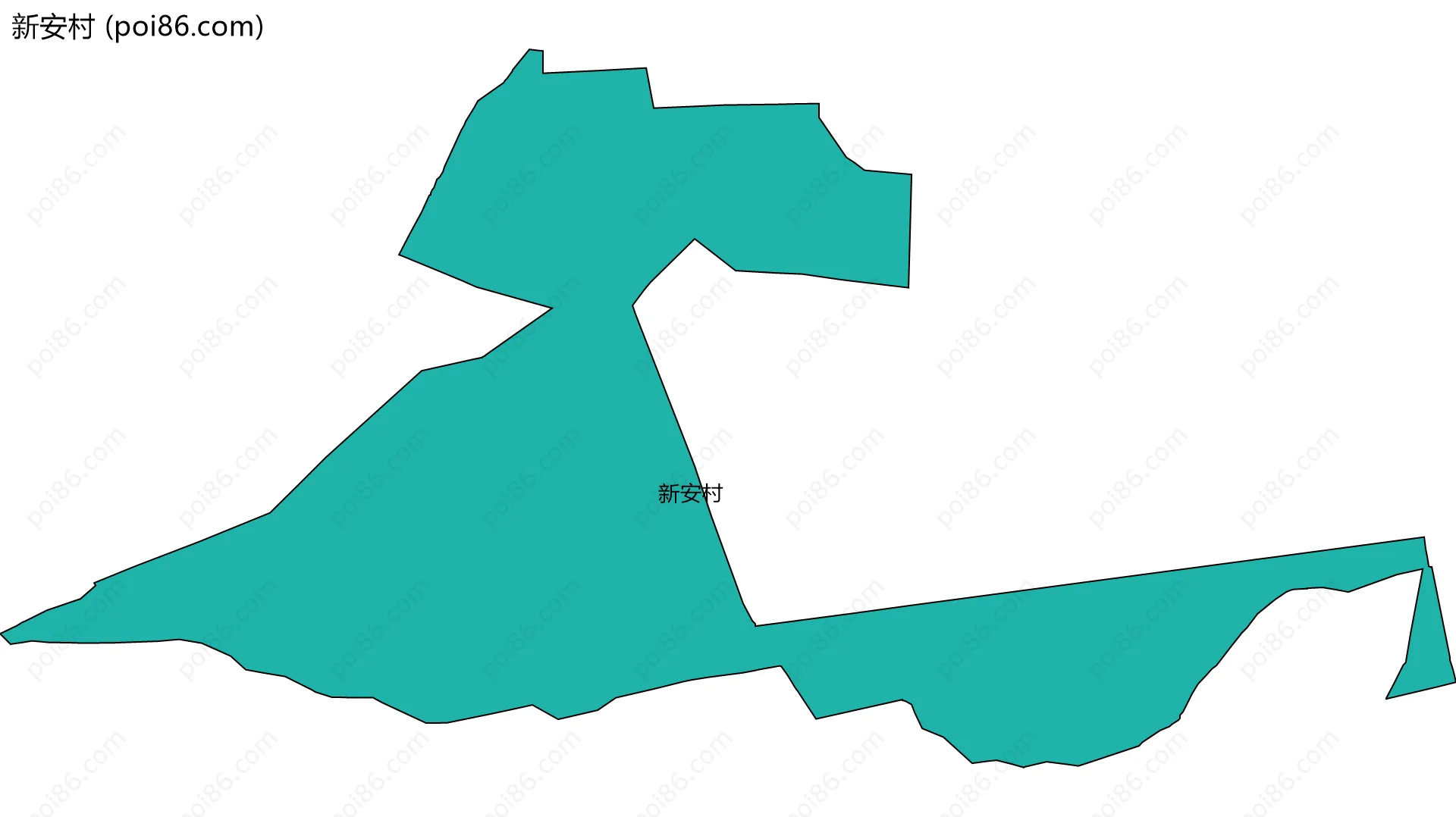 新安村边界地图