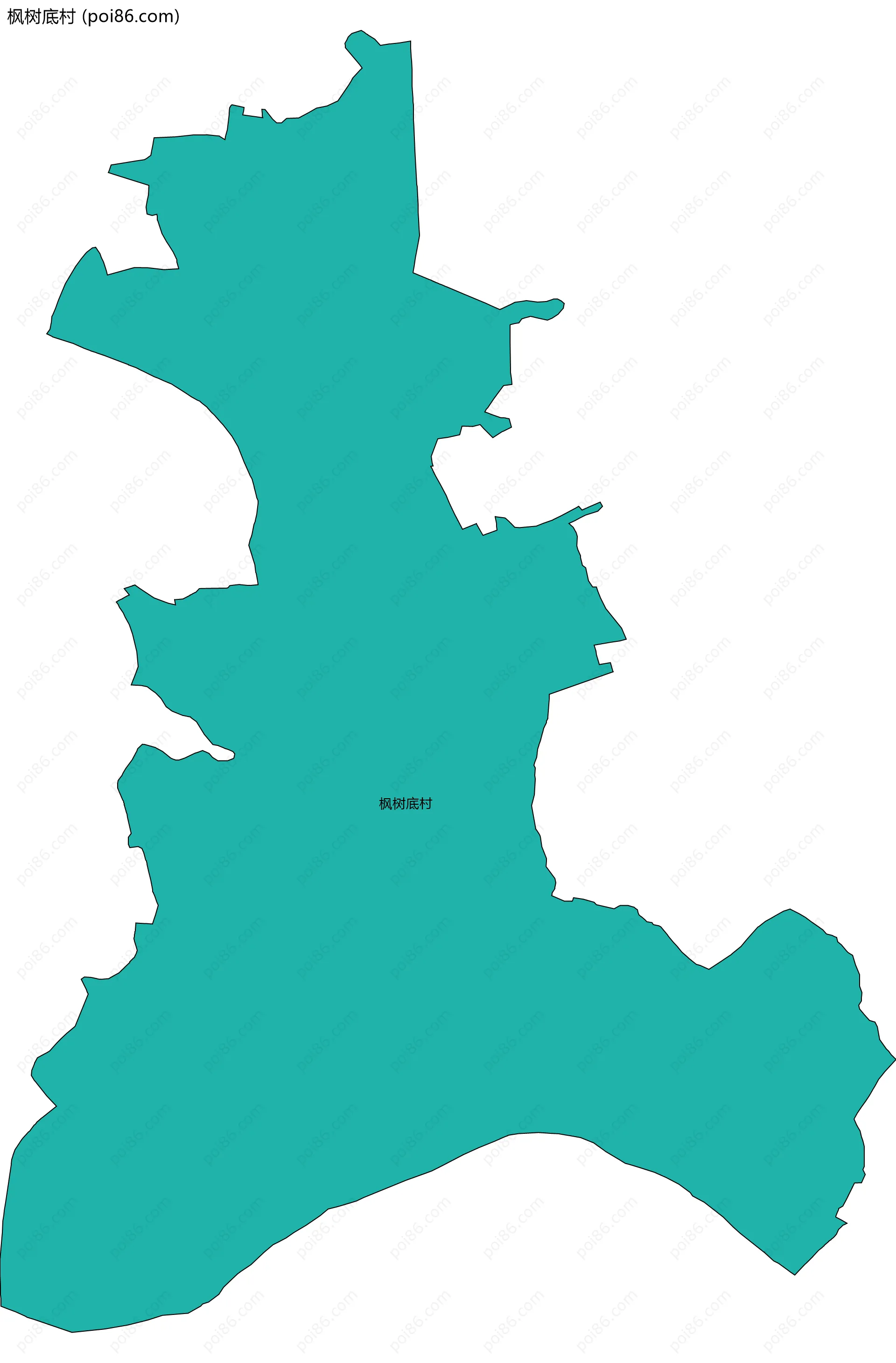 枫树底村边界地图