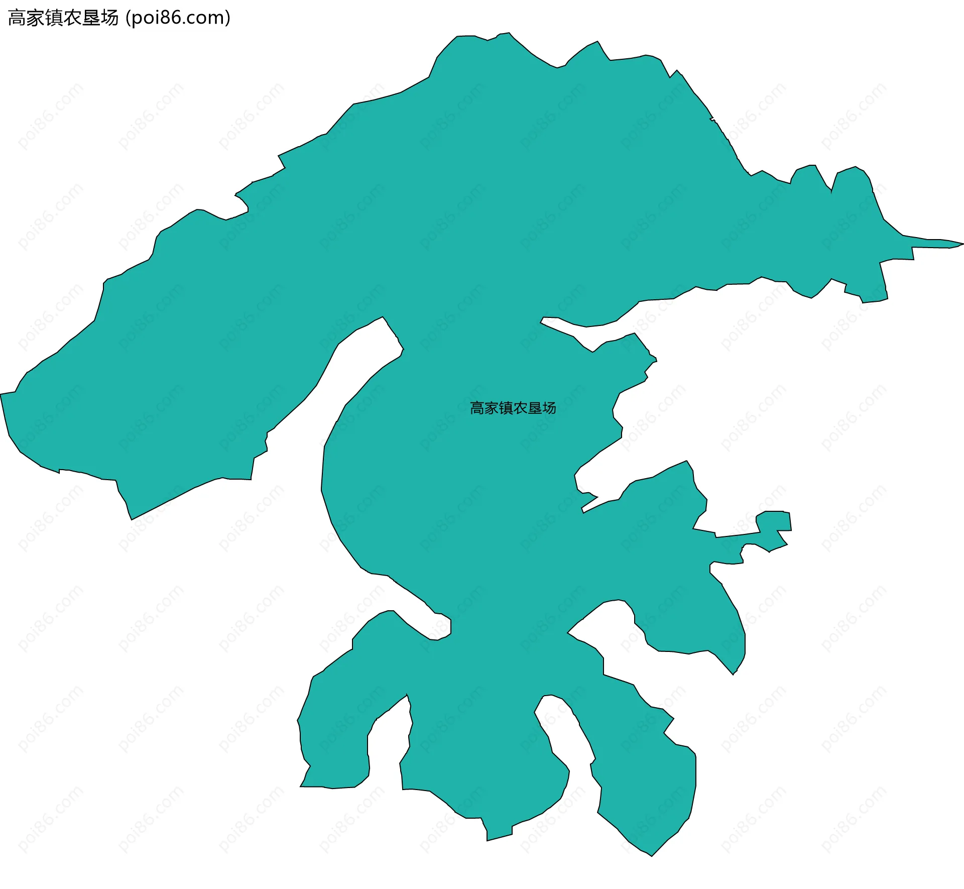 高家镇农垦场边界地图