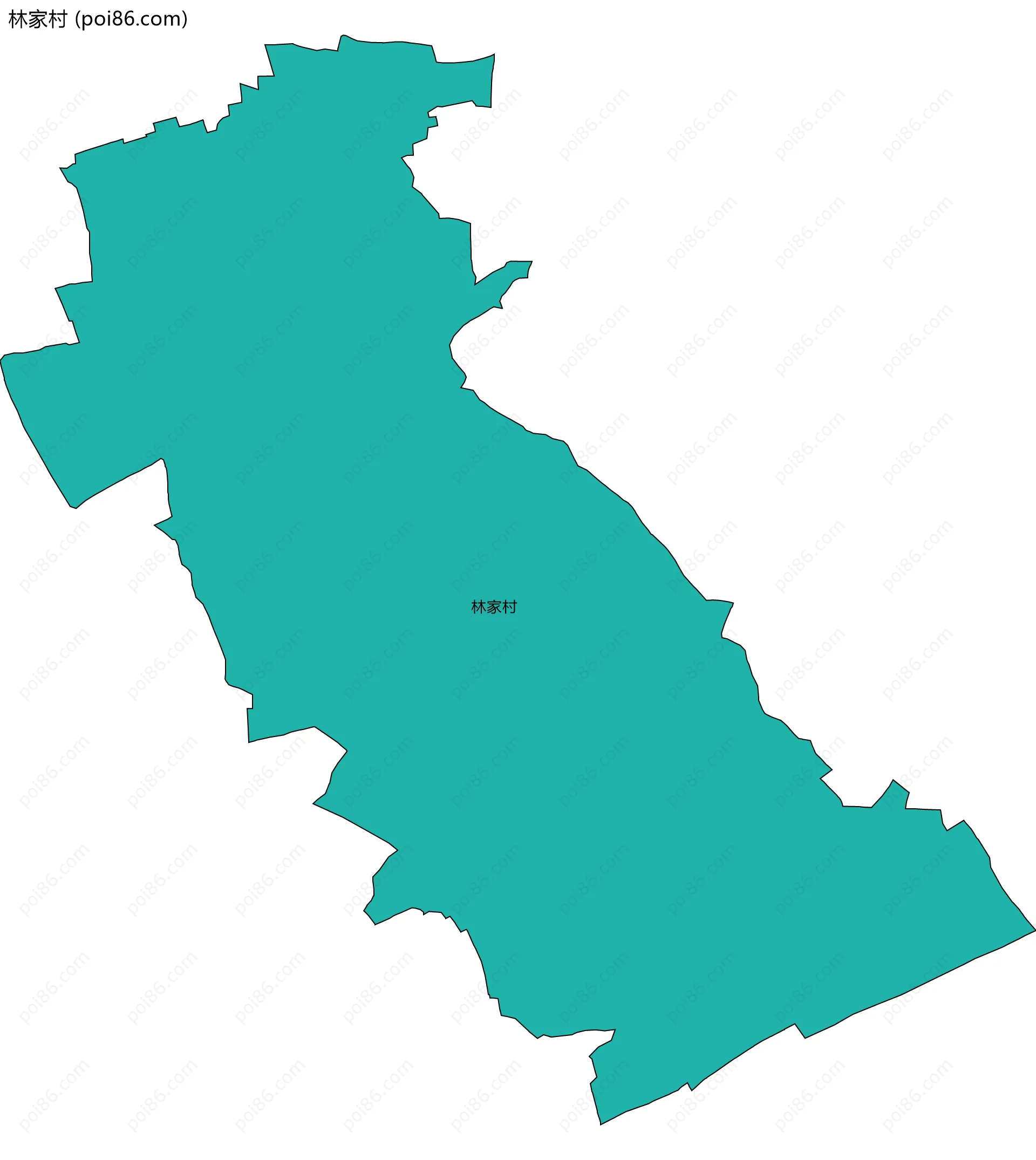 林家村边界地图