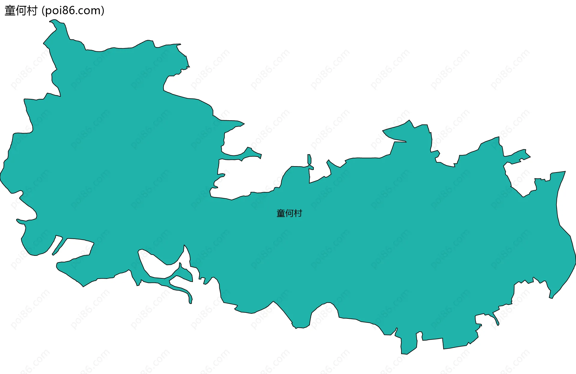 童何村边界地图