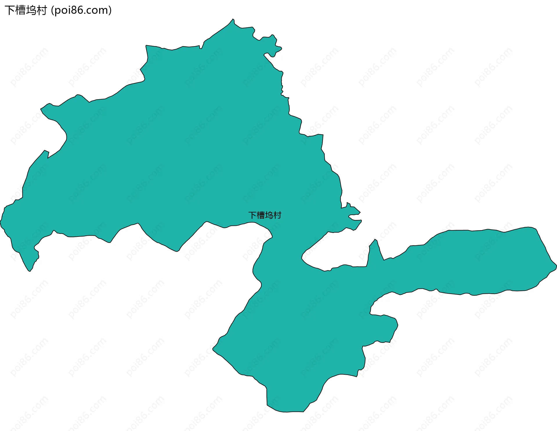 下槽坞村边界地图