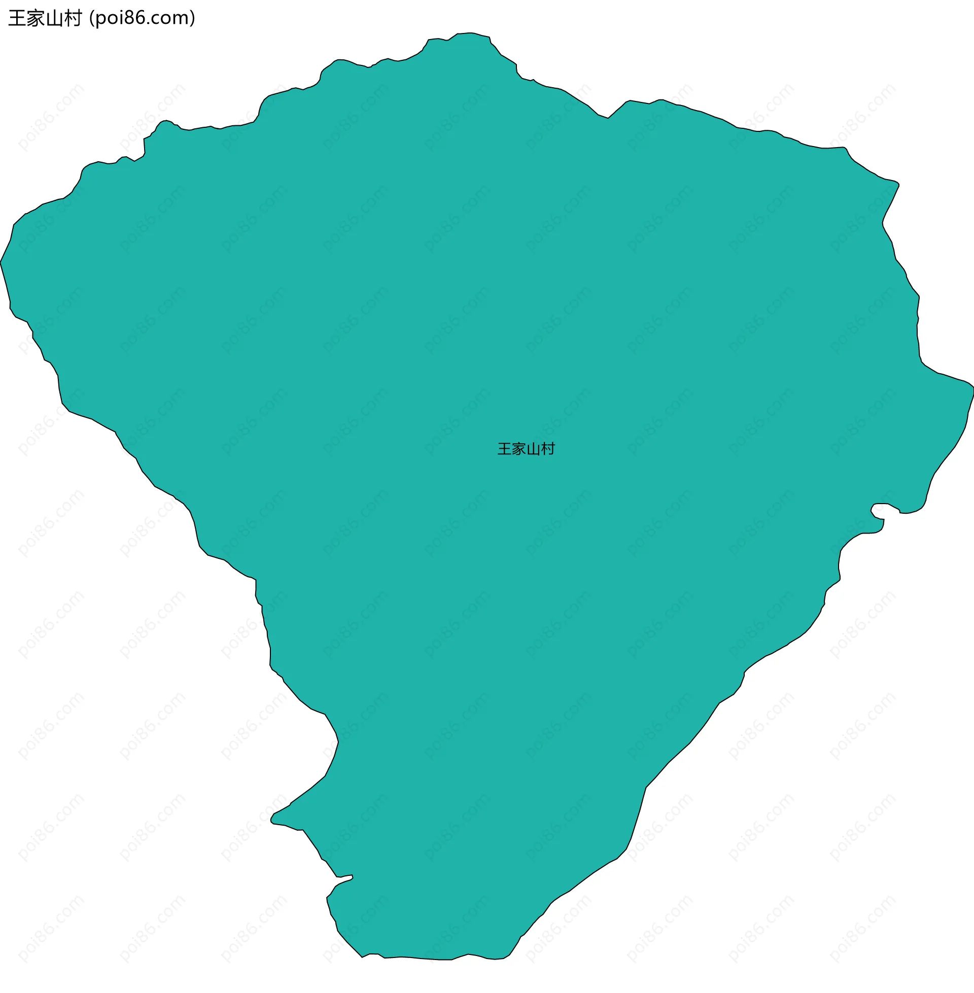 王家山村边界地图