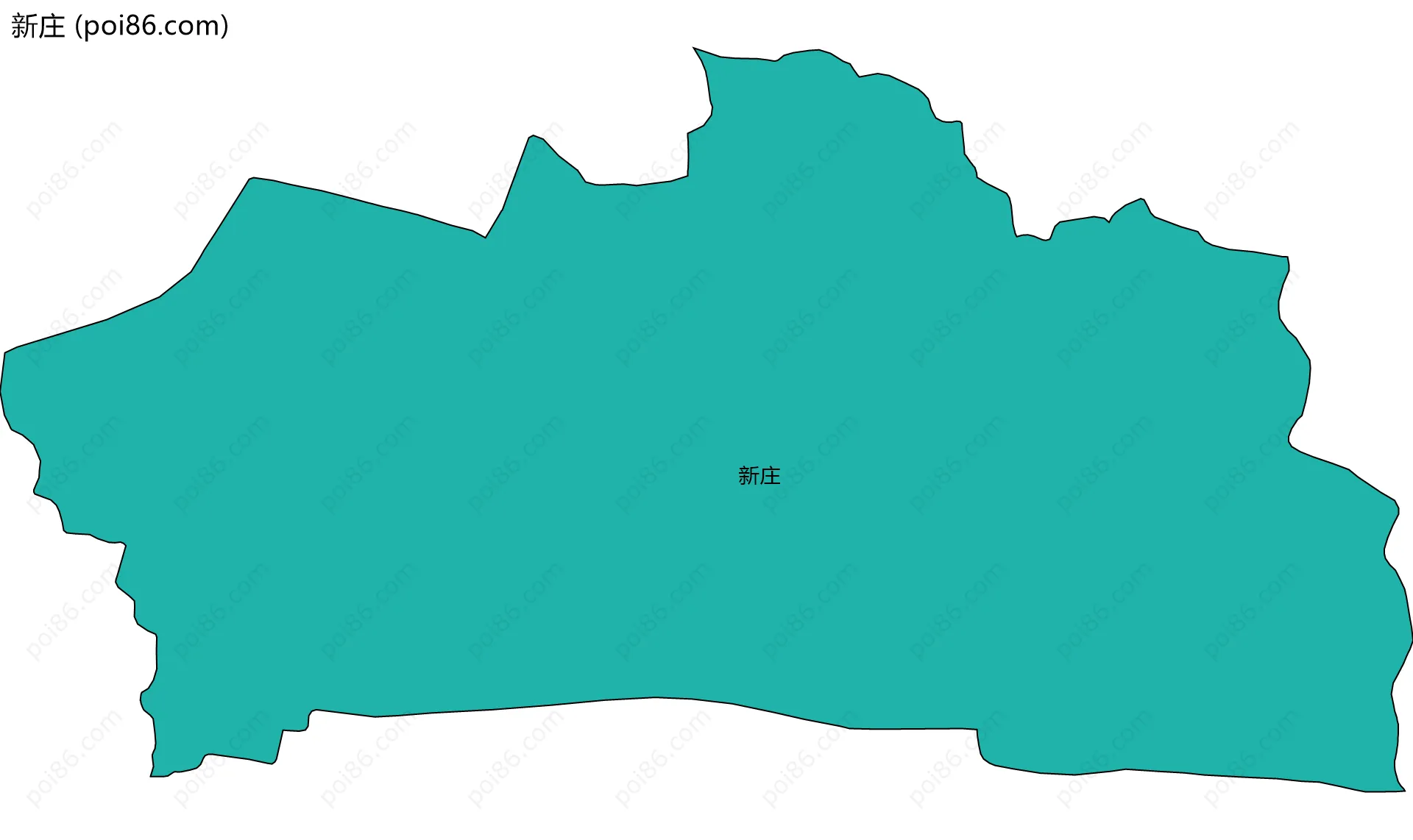 新庄边界地图