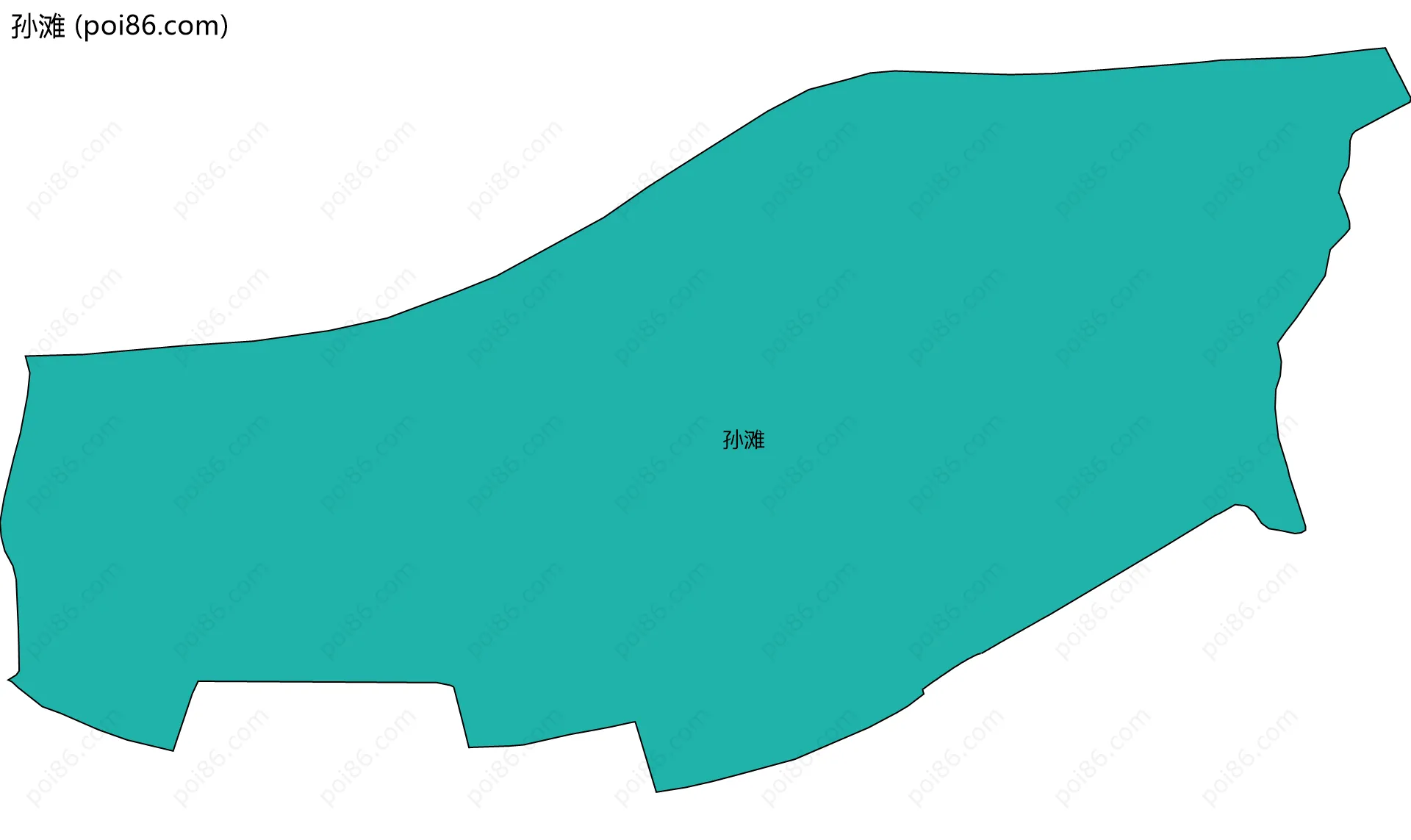 孙滩边界地图