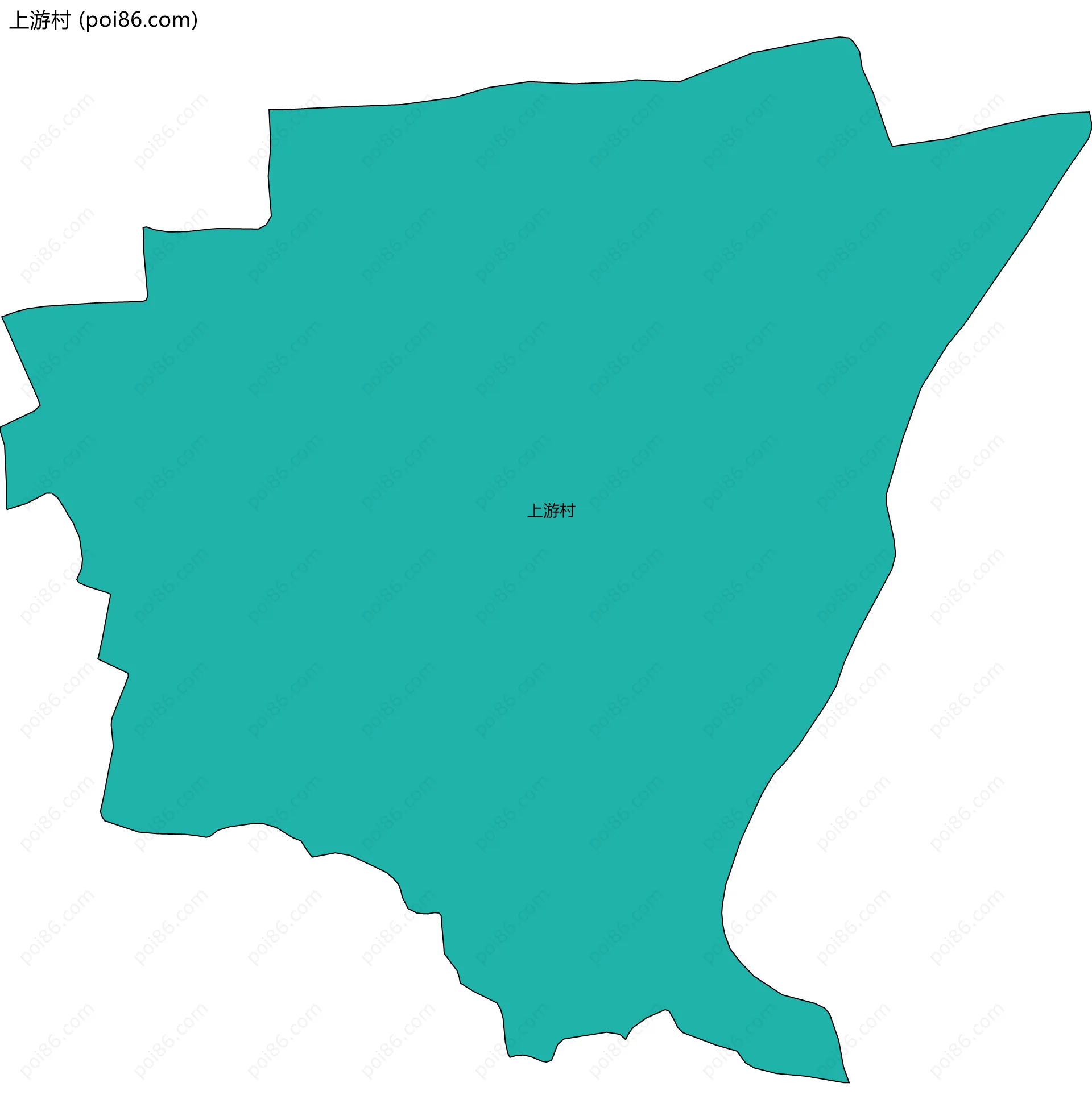 上游村边界地图