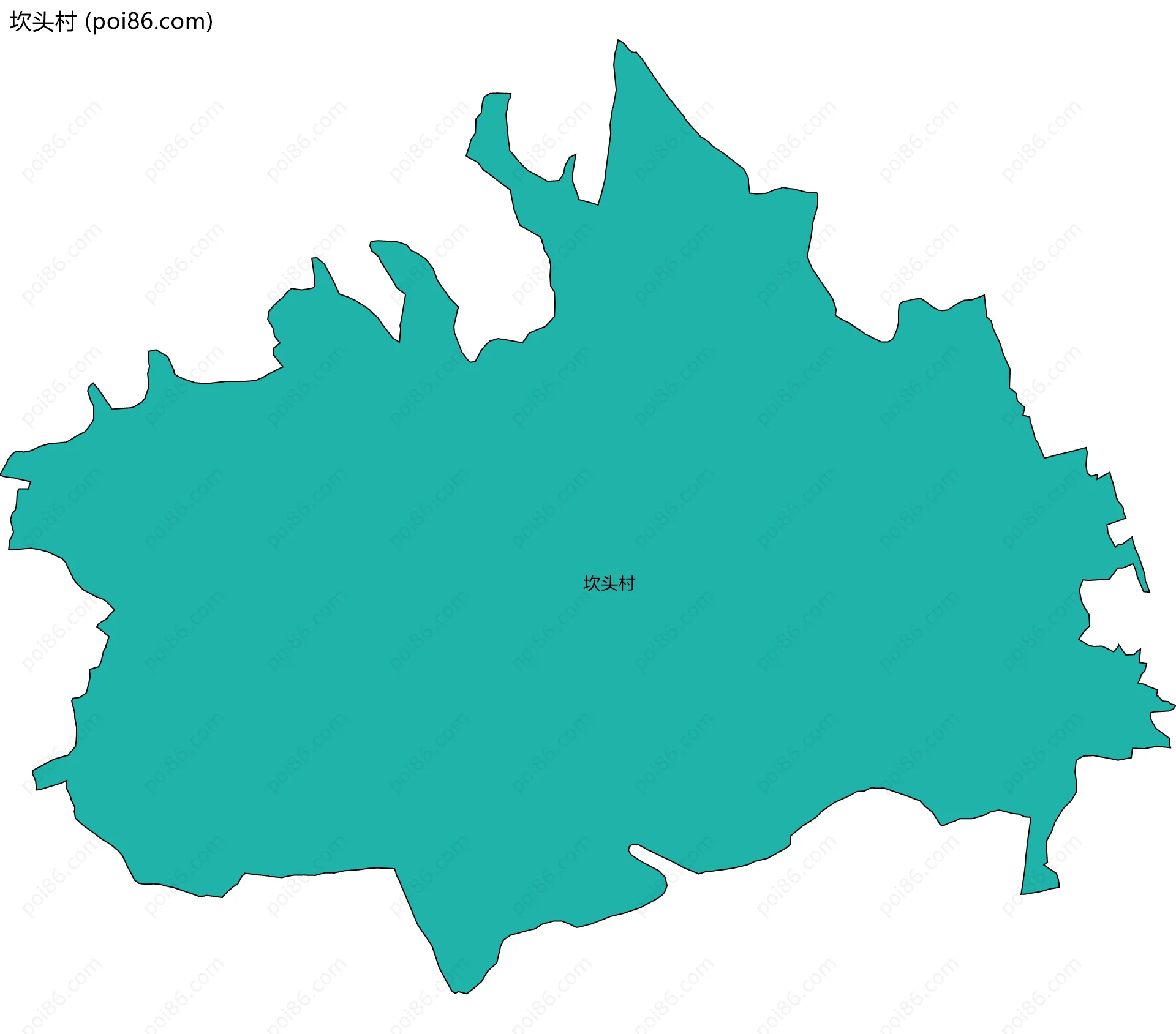 坎头村边界地图