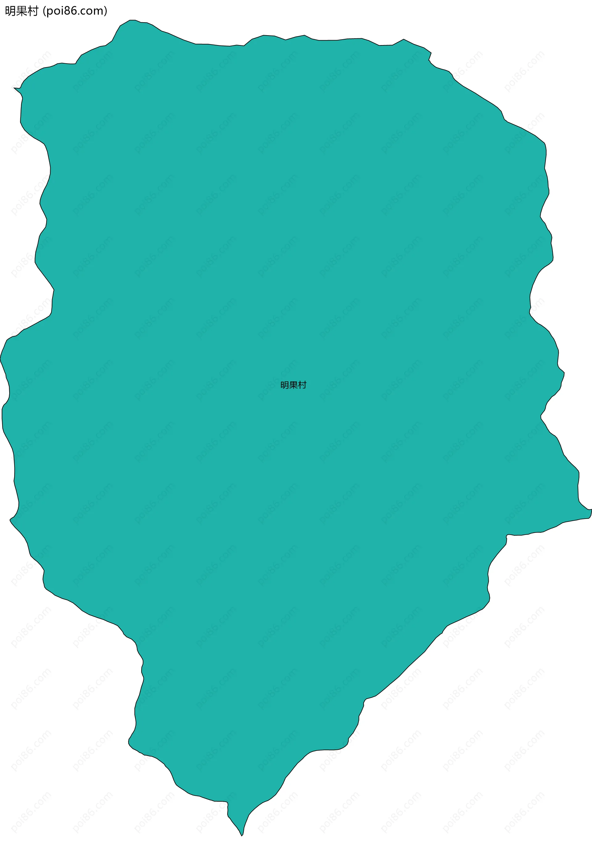明果村边界地图