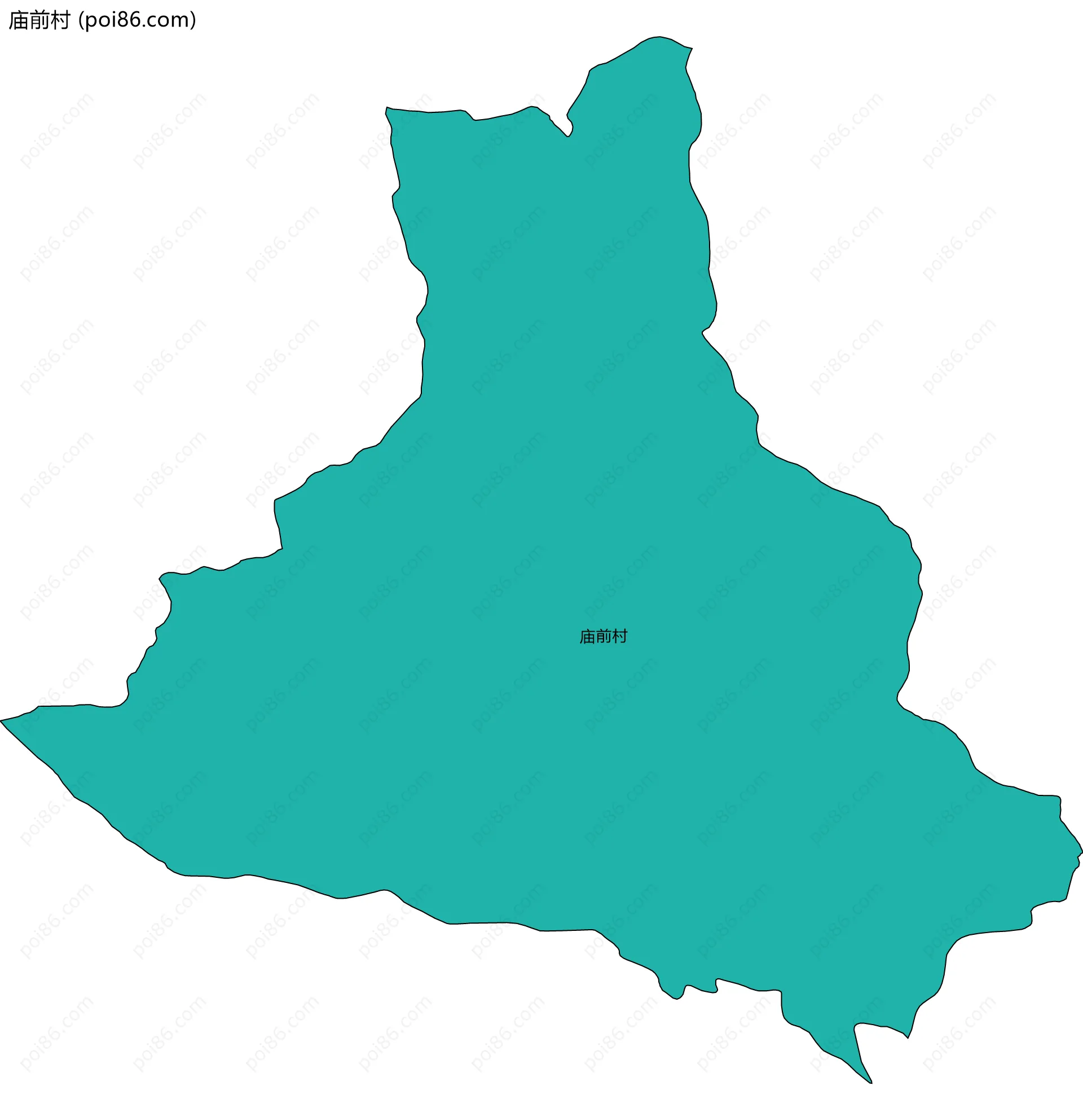 庙前村边界地图