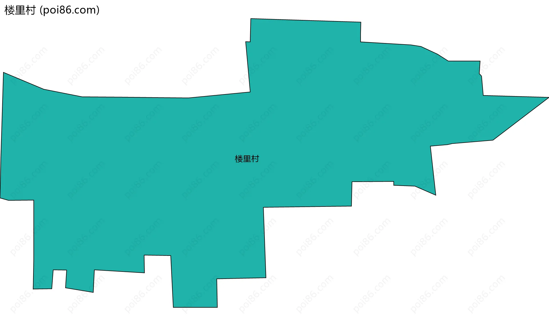 楼里村边界地图