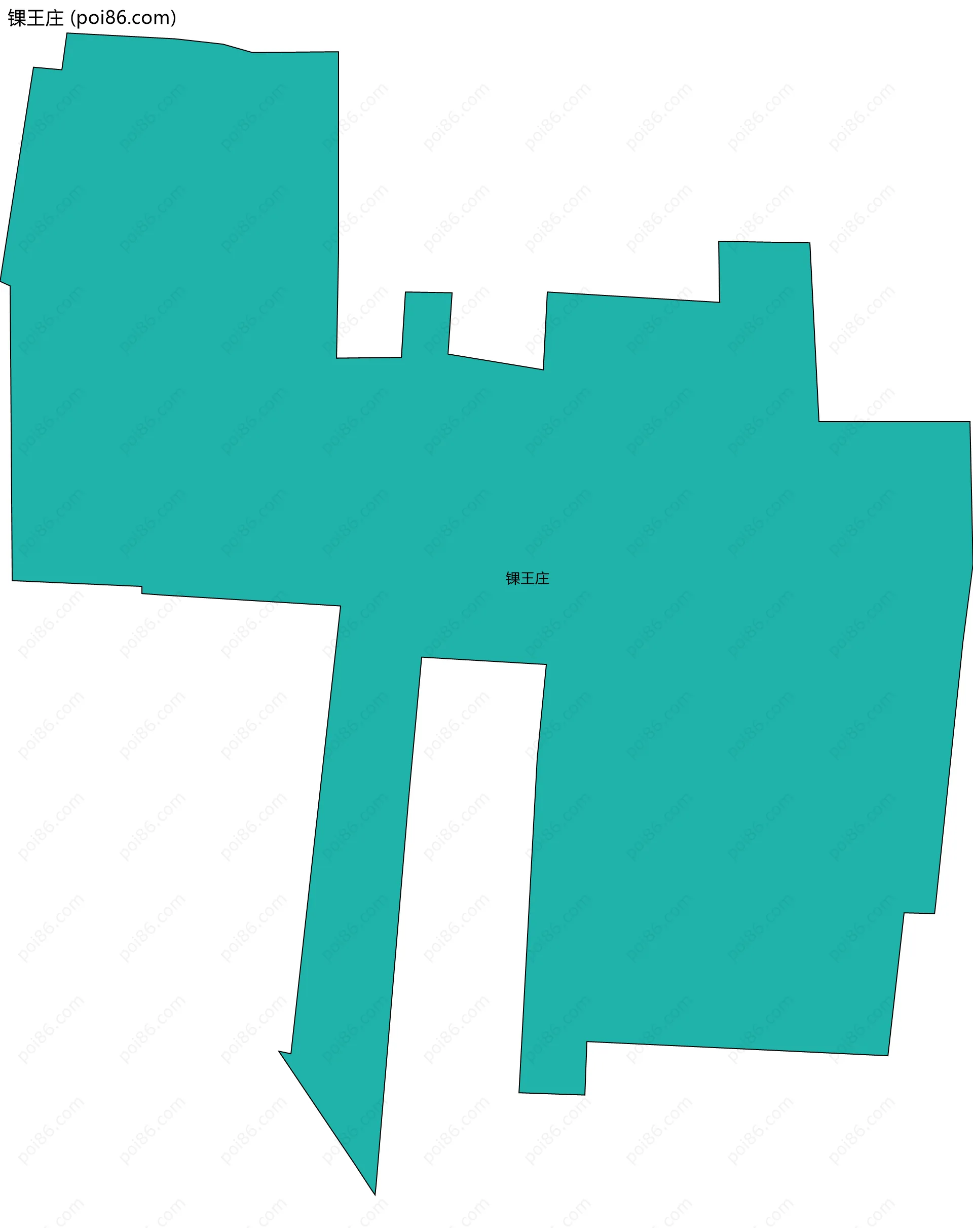 锞王庄边界地图