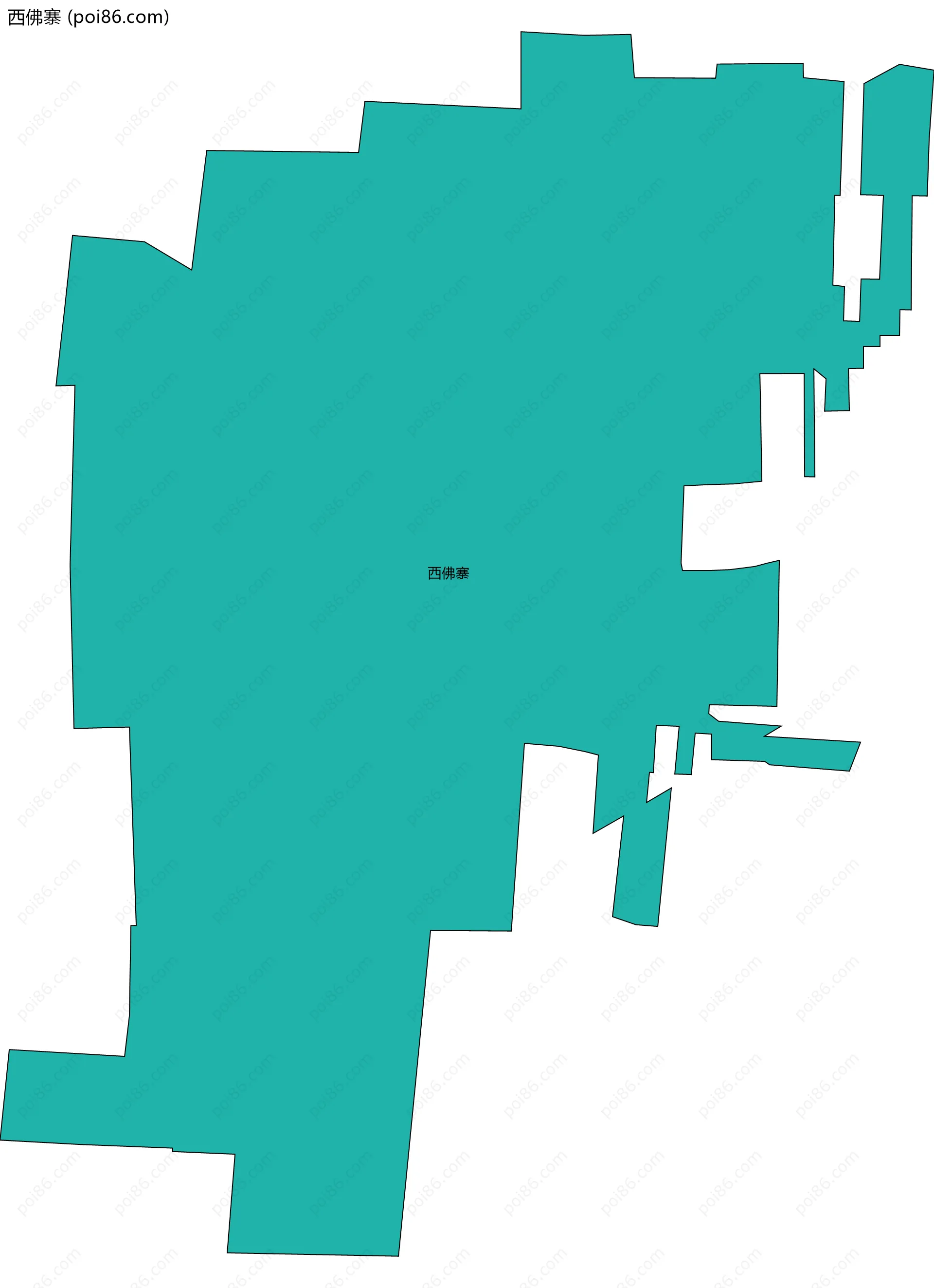 西佛寨边界地图