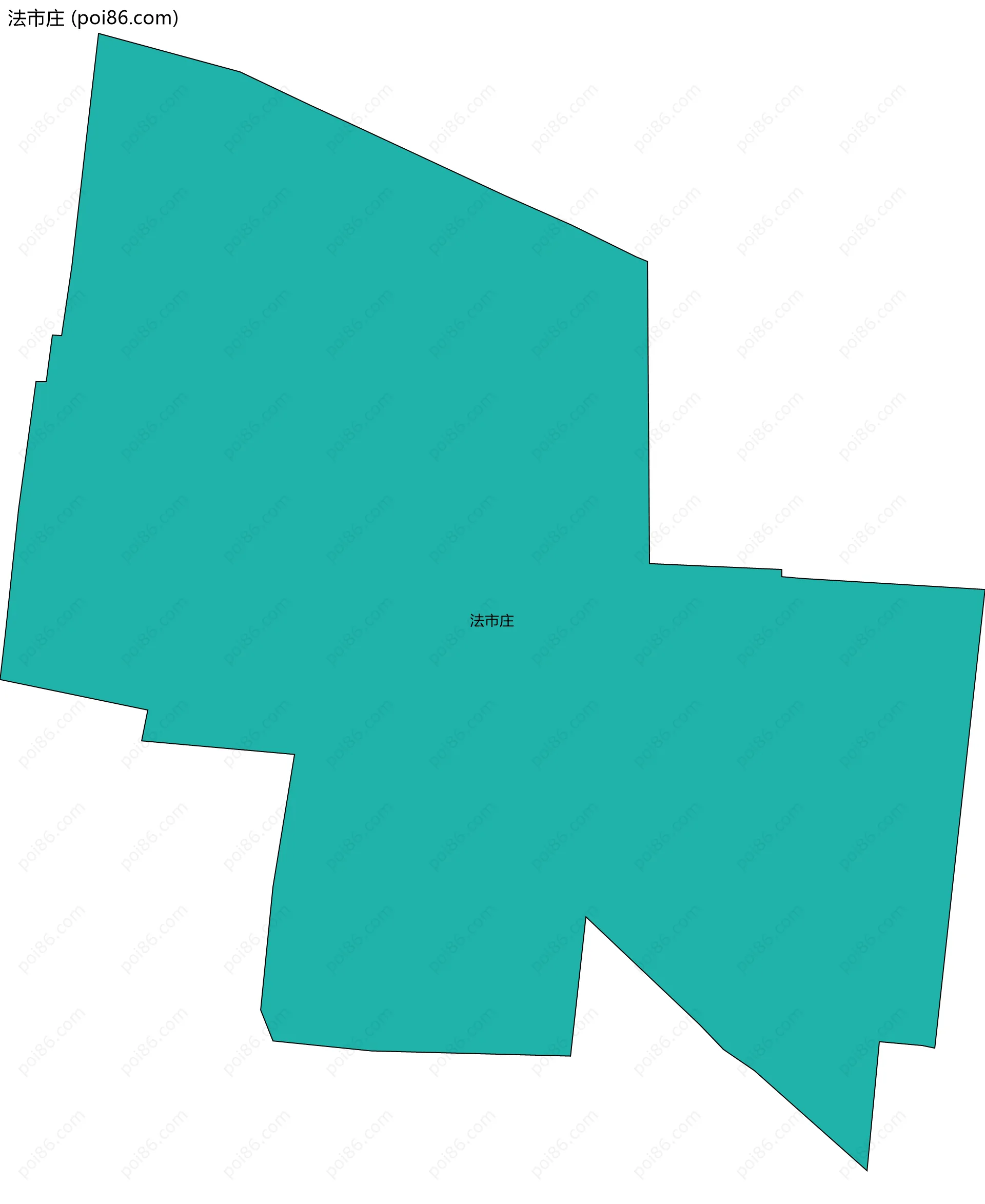 法市庄边界地图