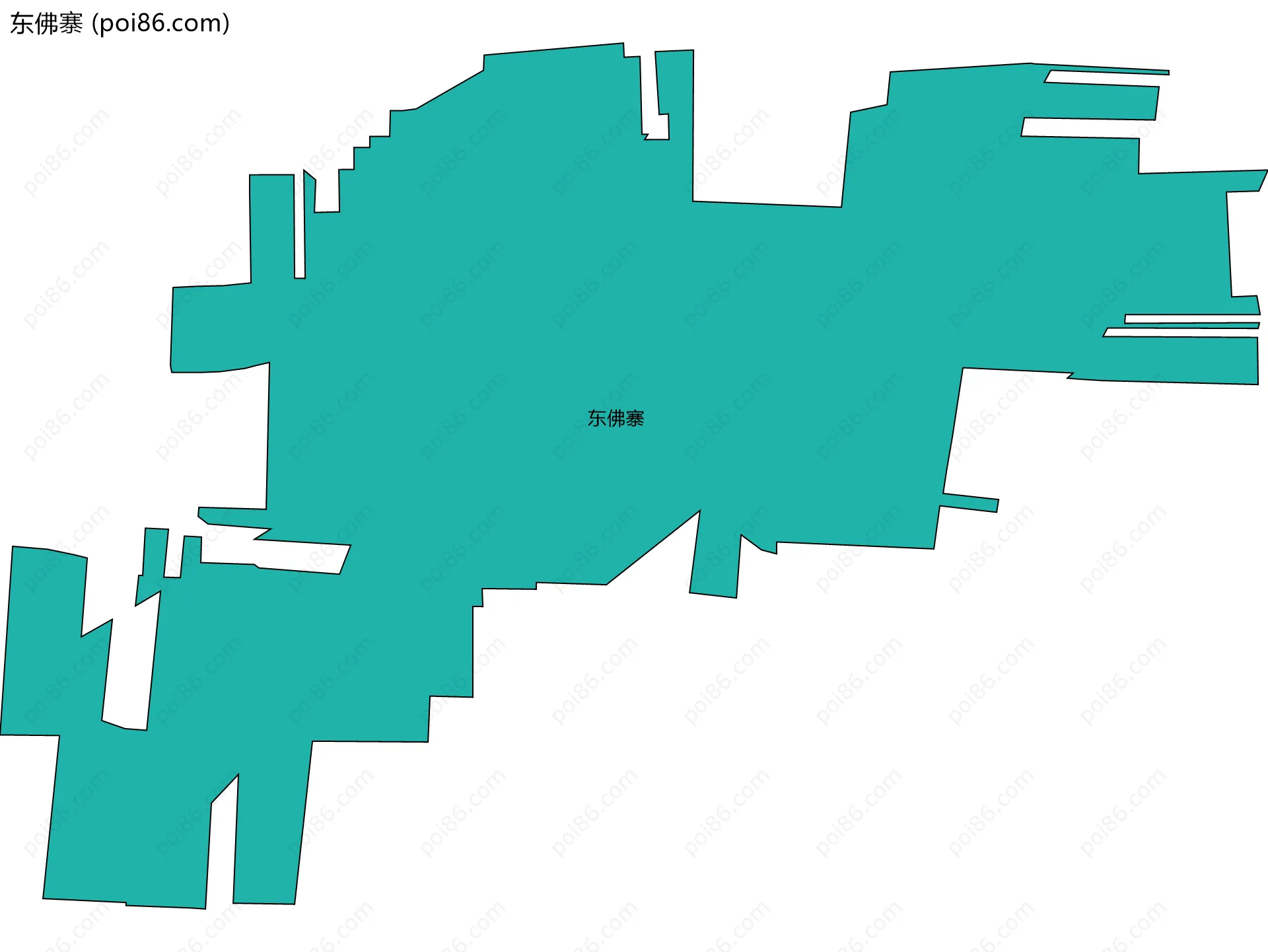 东佛寨边界地图