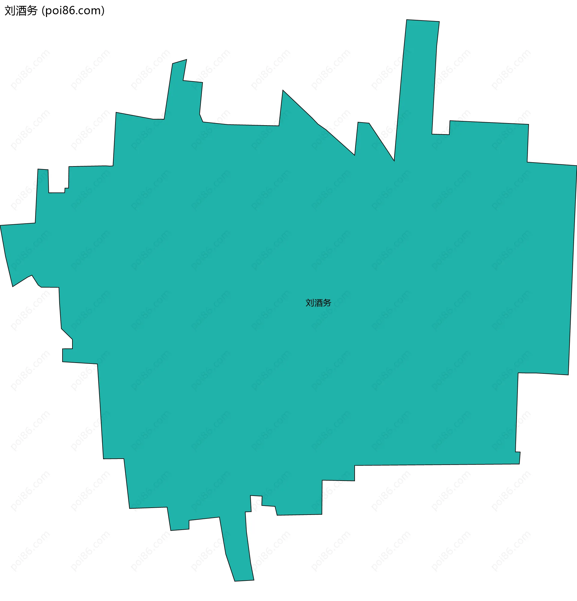刘酒务边界地图