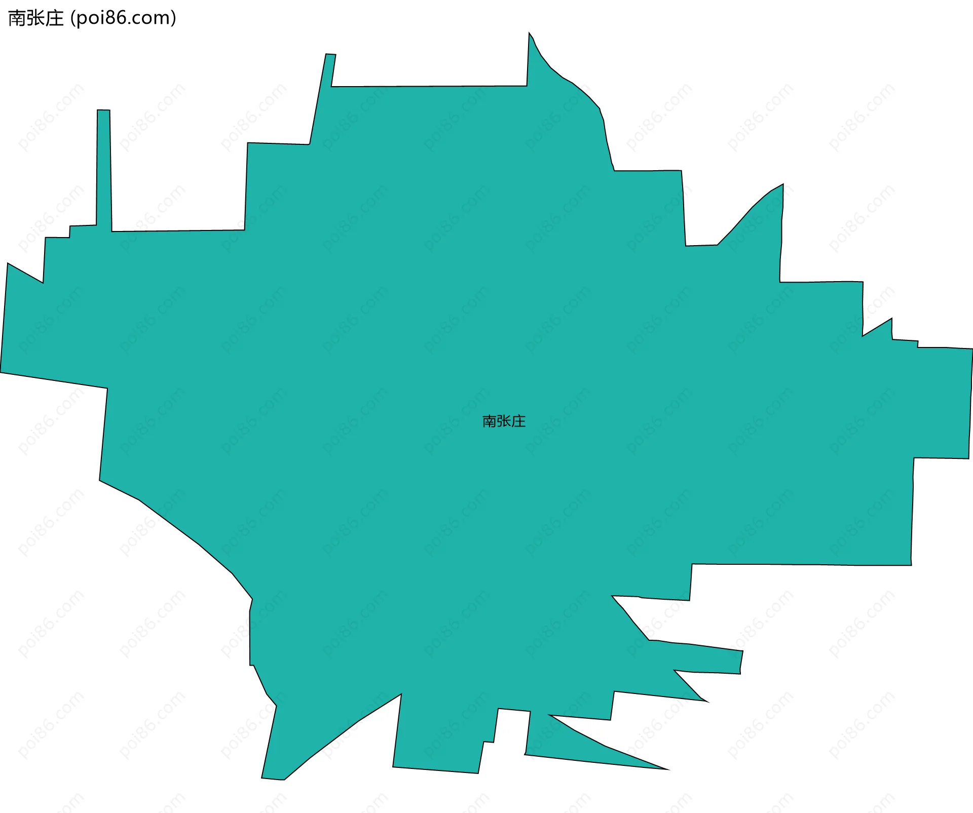 南张庄边界地图