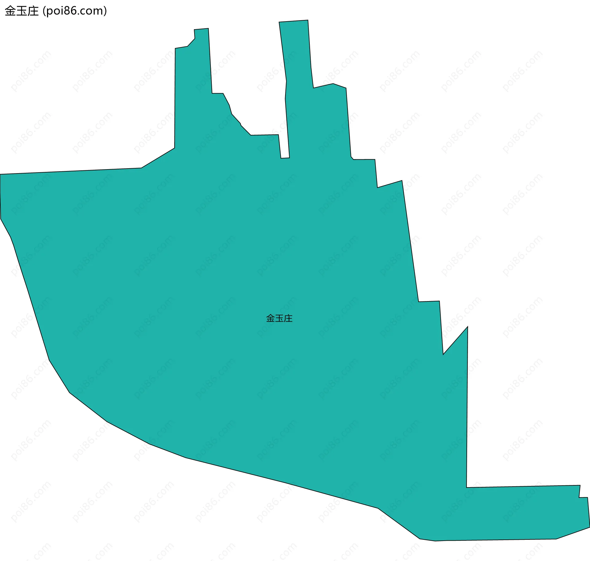 金玉庄边界地图