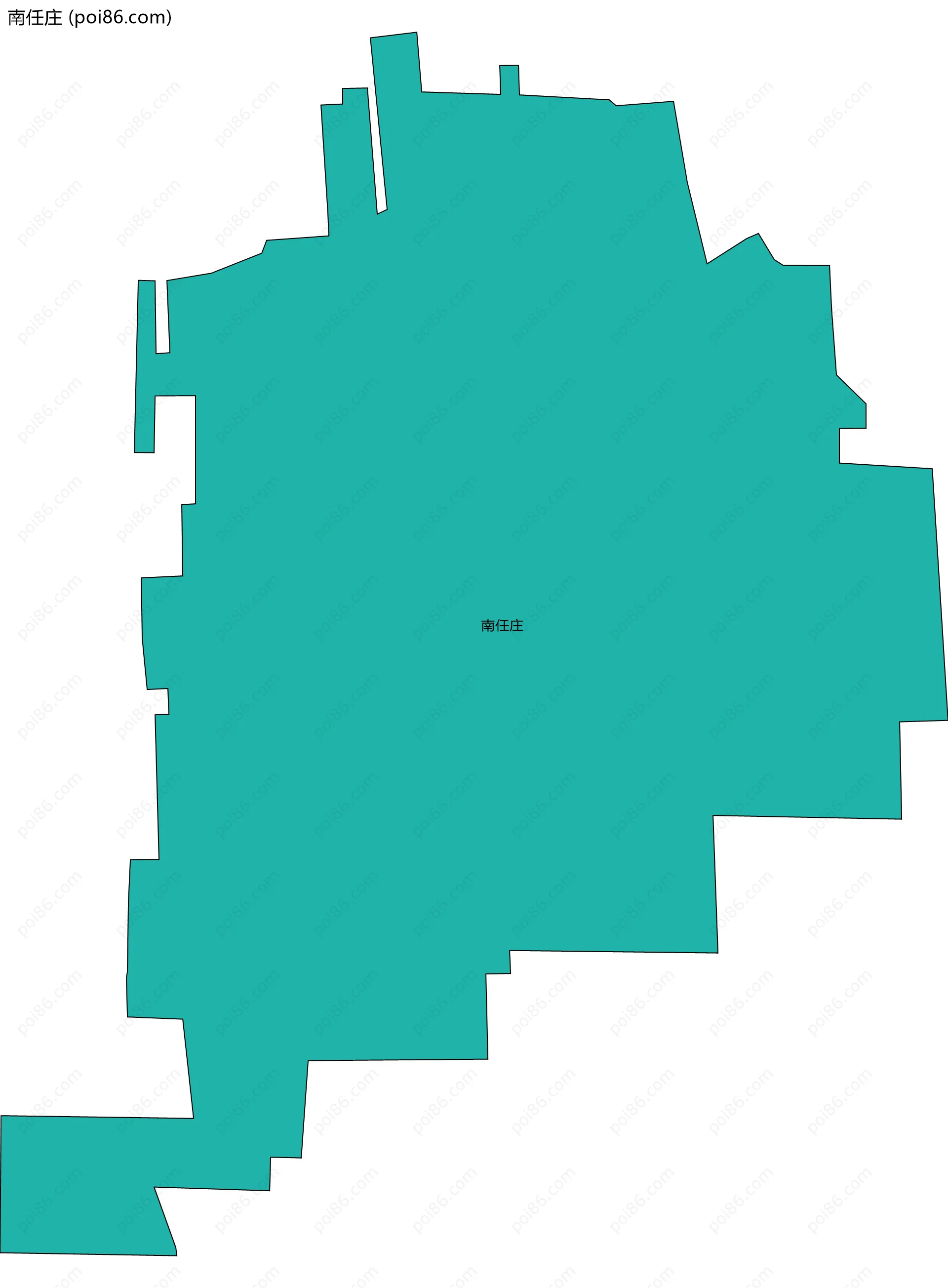 南任庄边界地图