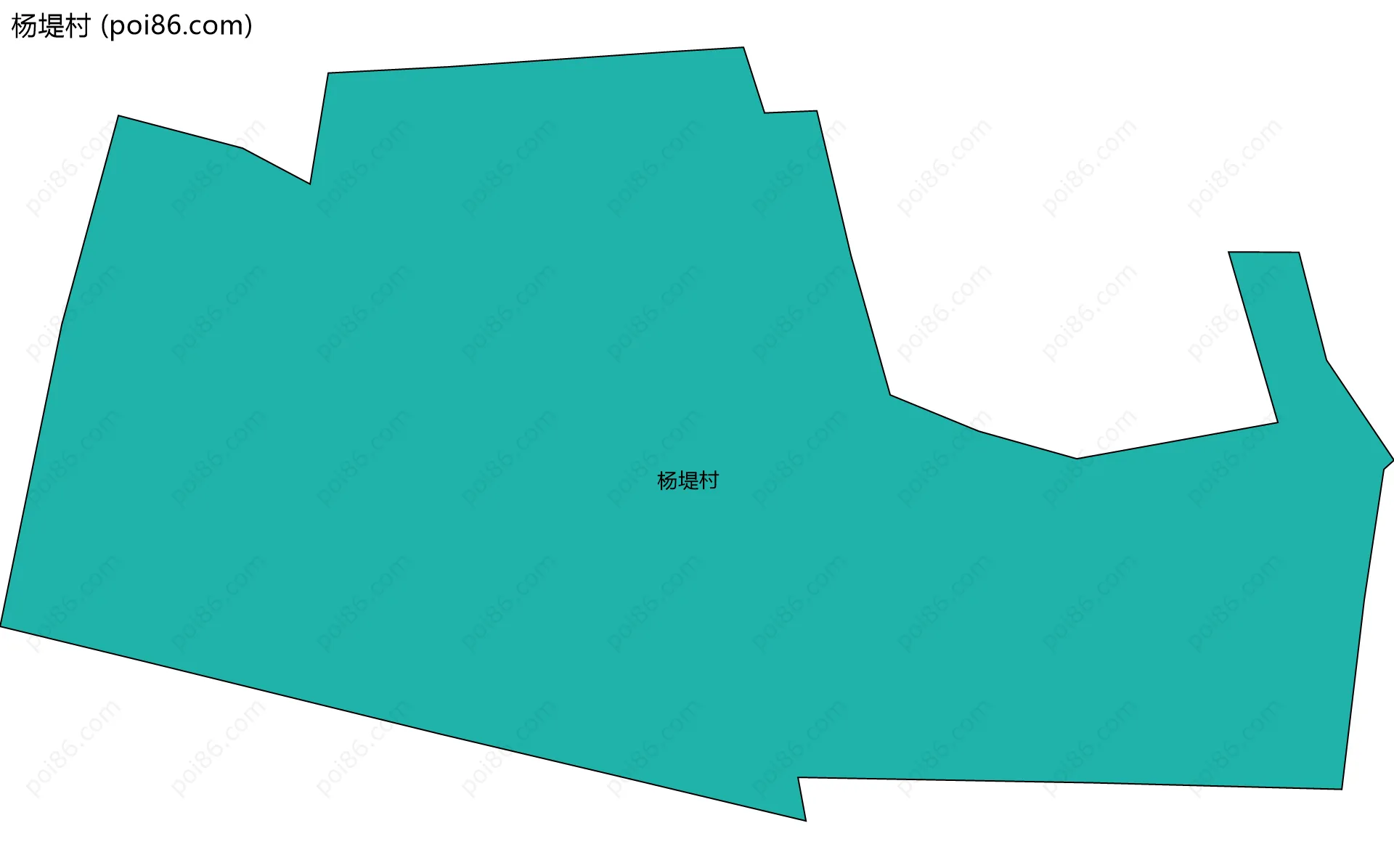 杨堤村边界地图