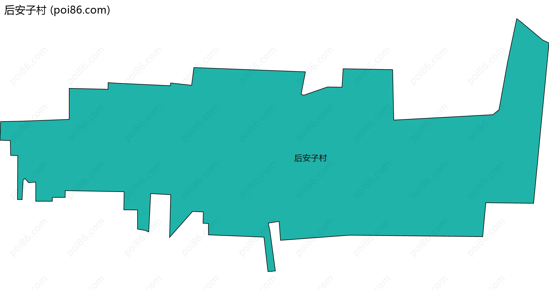 后安子村边界地图