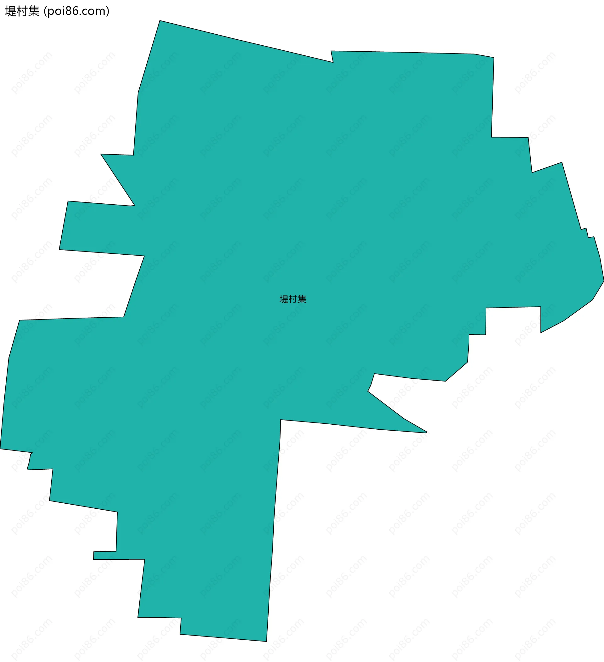 堤村集边界地图