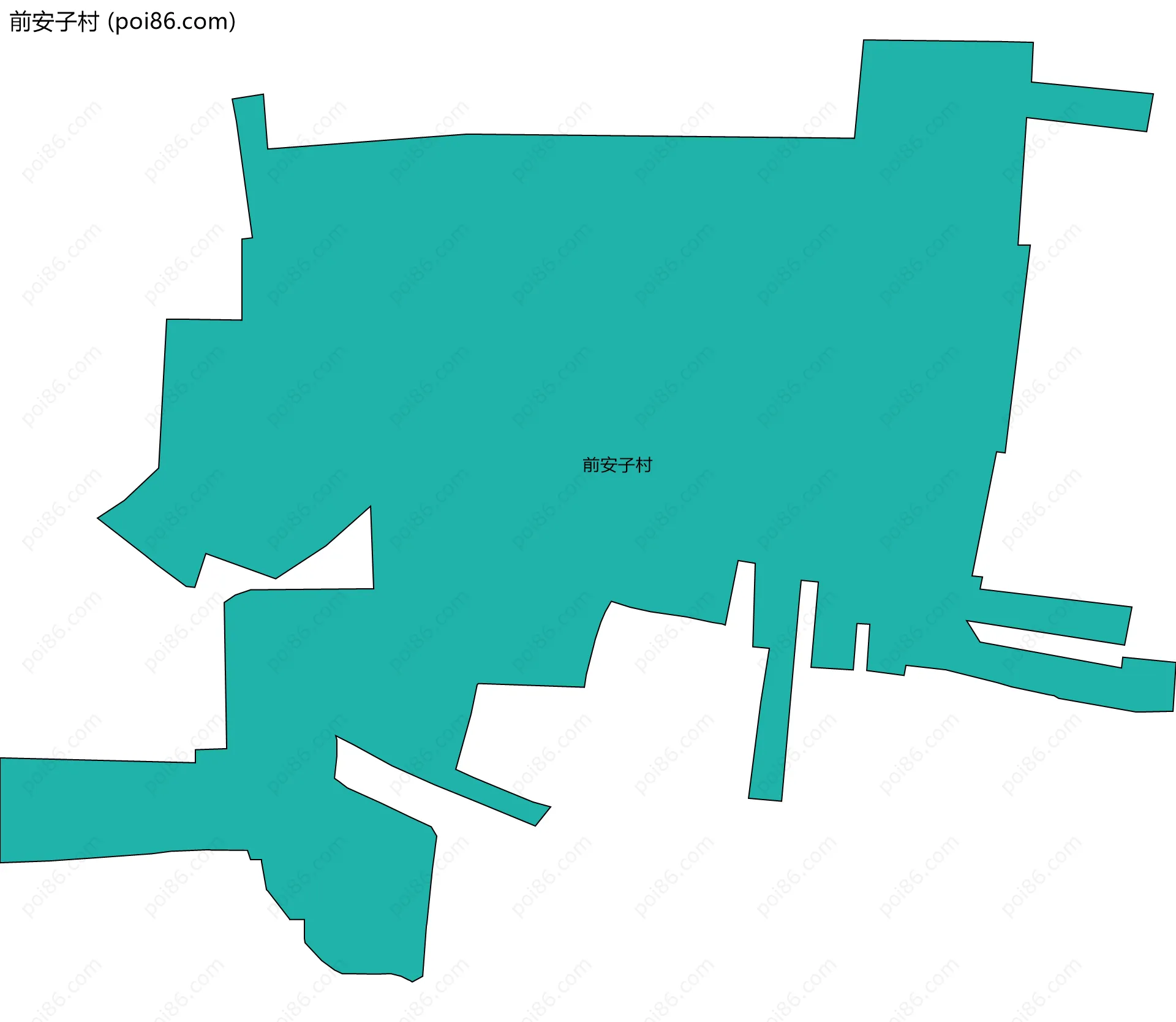 前安子村边界地图