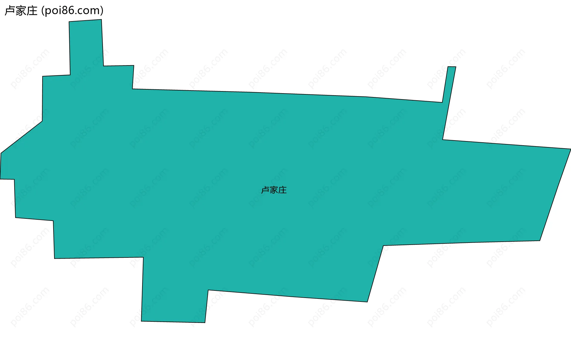 卢家庄边界地图