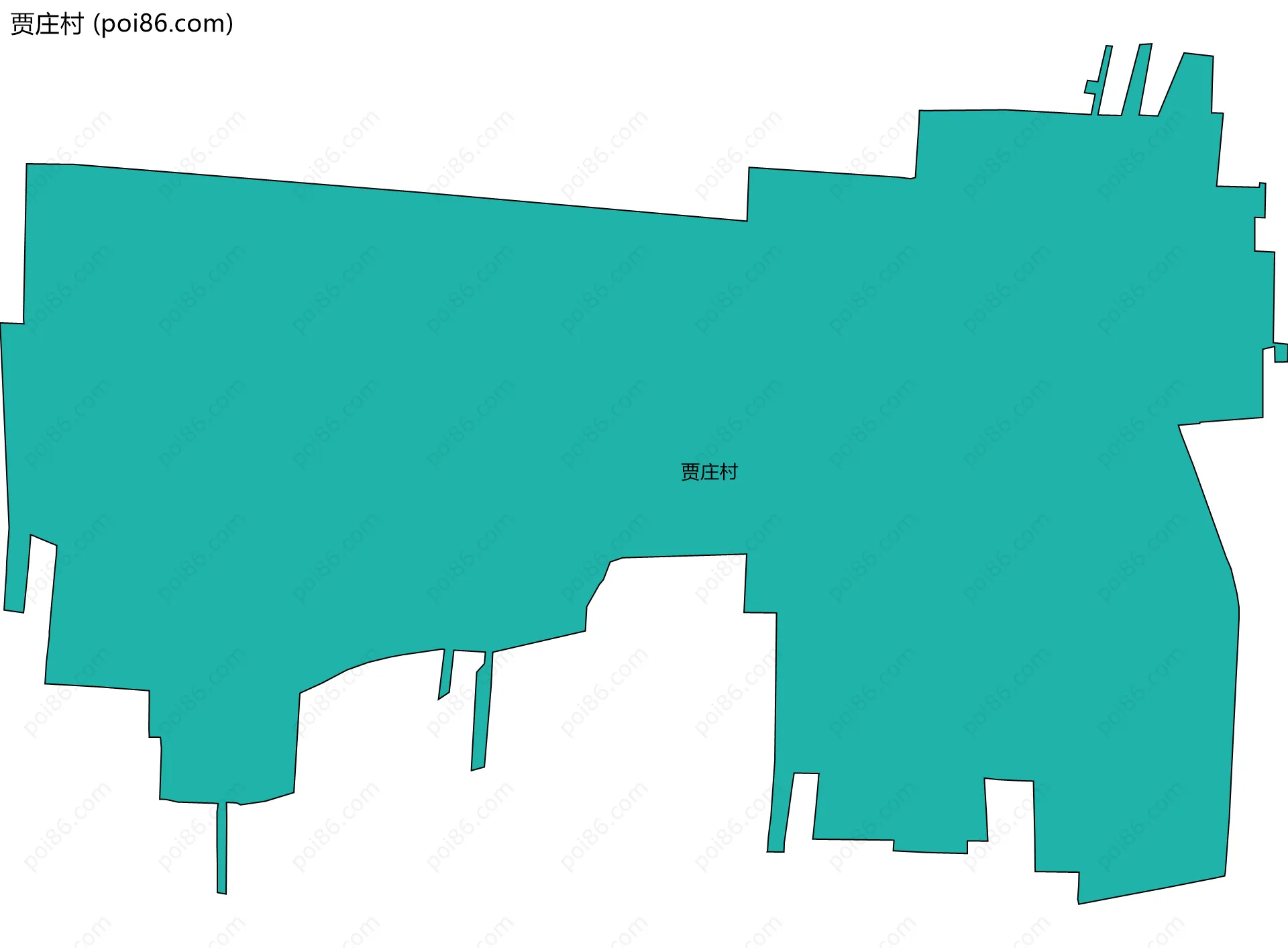 贾庄村边界地图