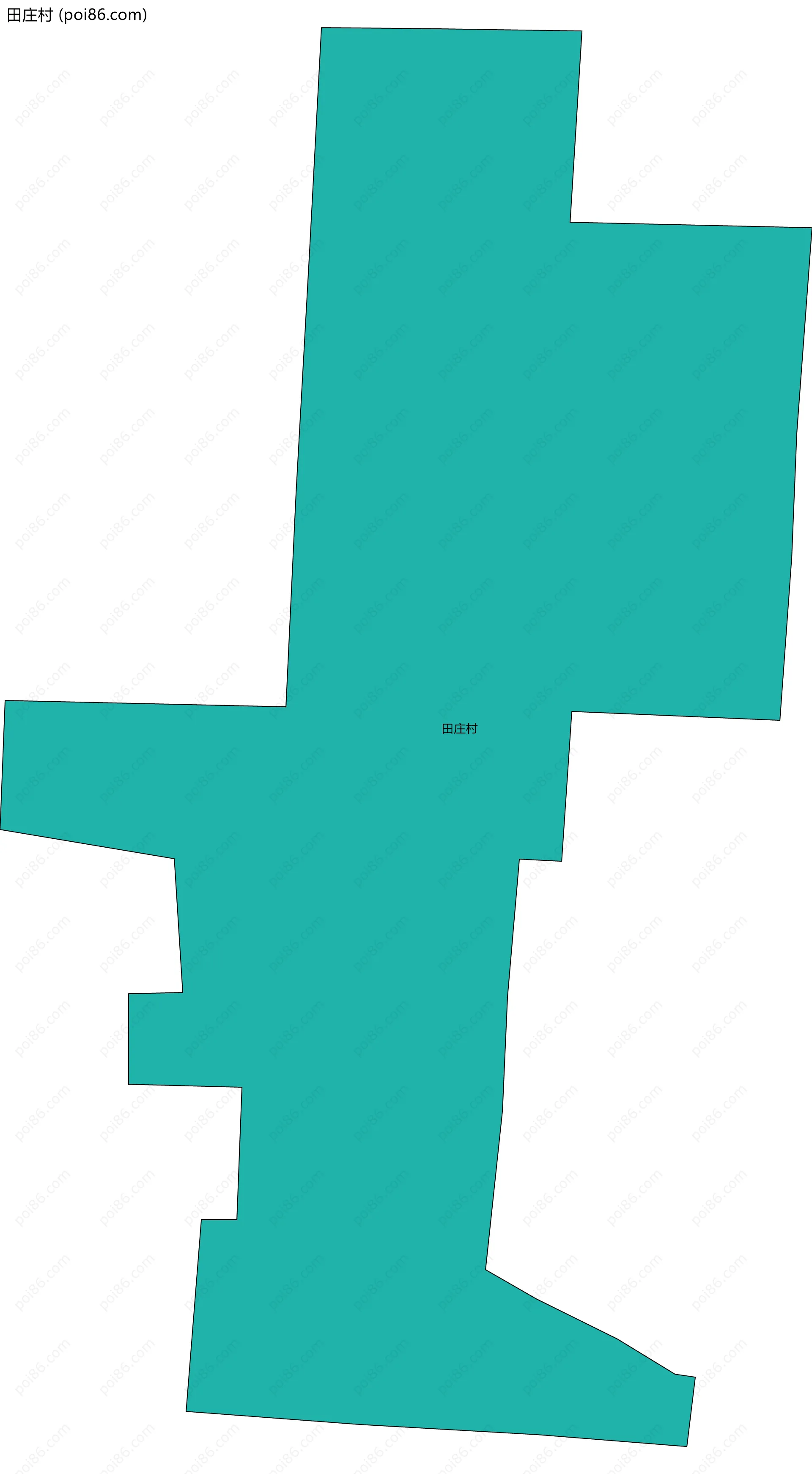 田庄村边界地图