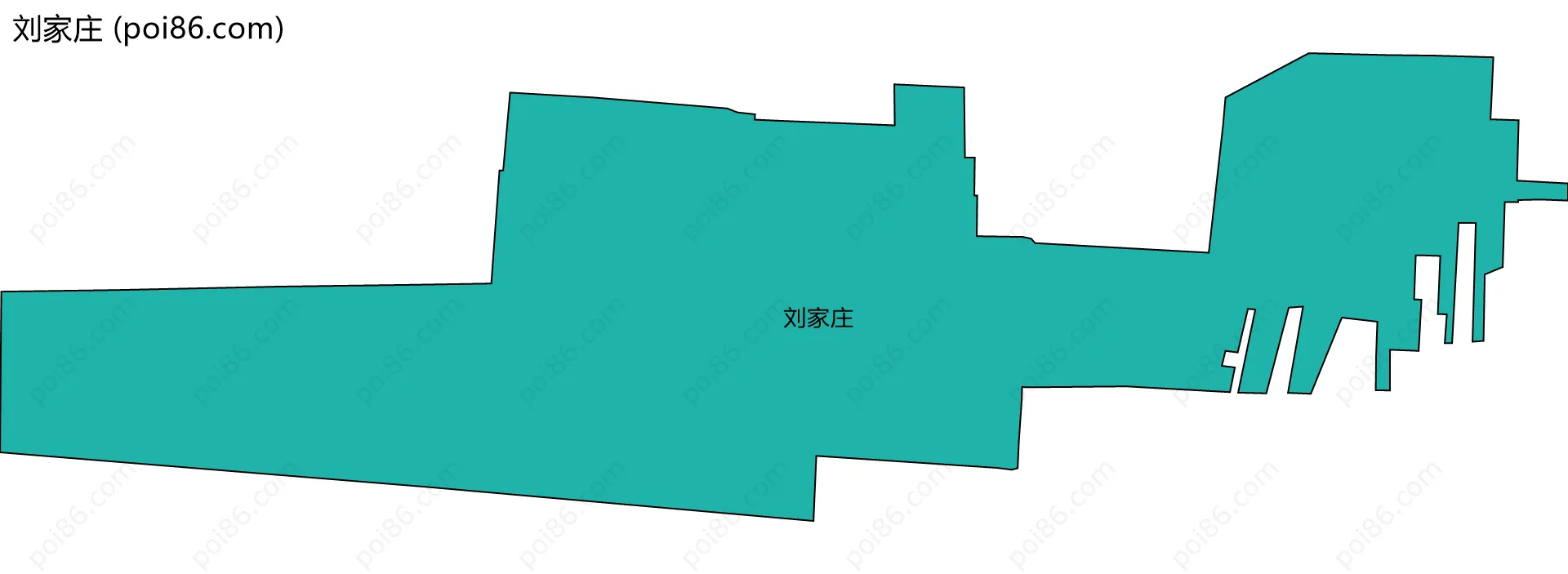 刘家庄边界地图