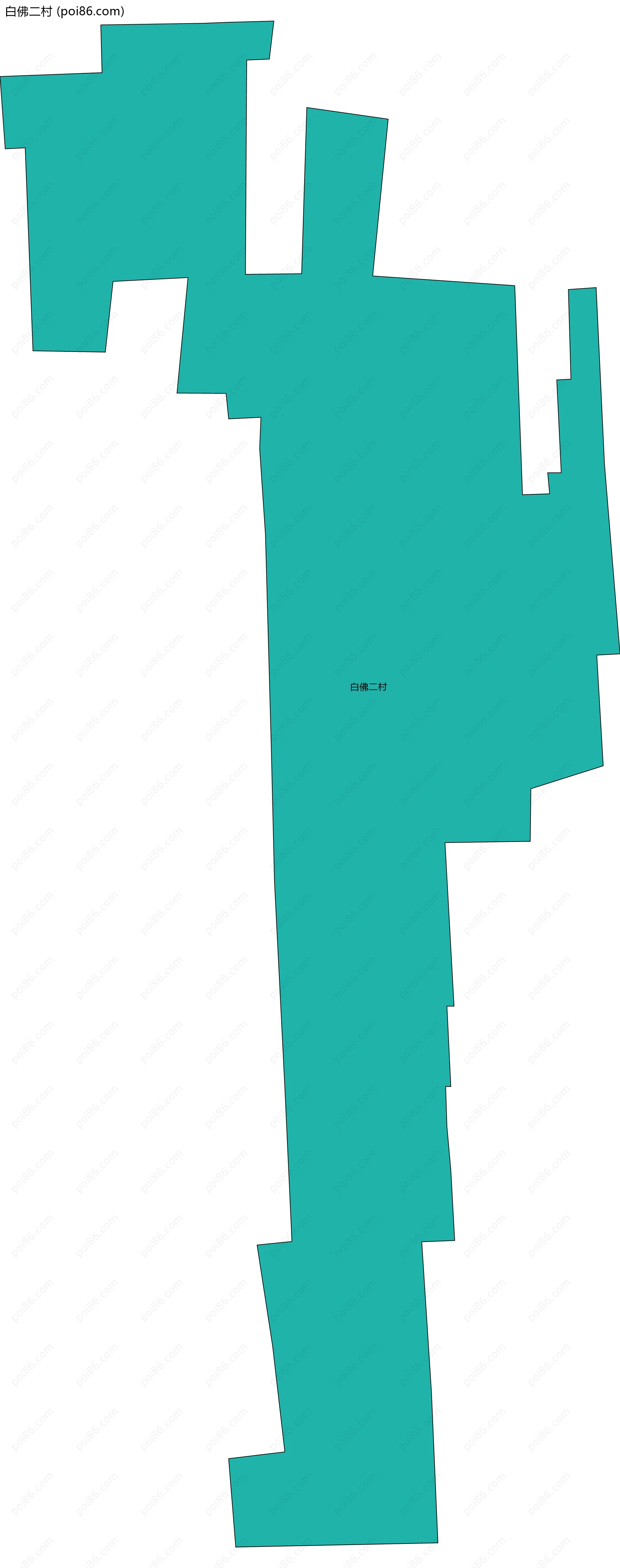 白佛二村边界地图