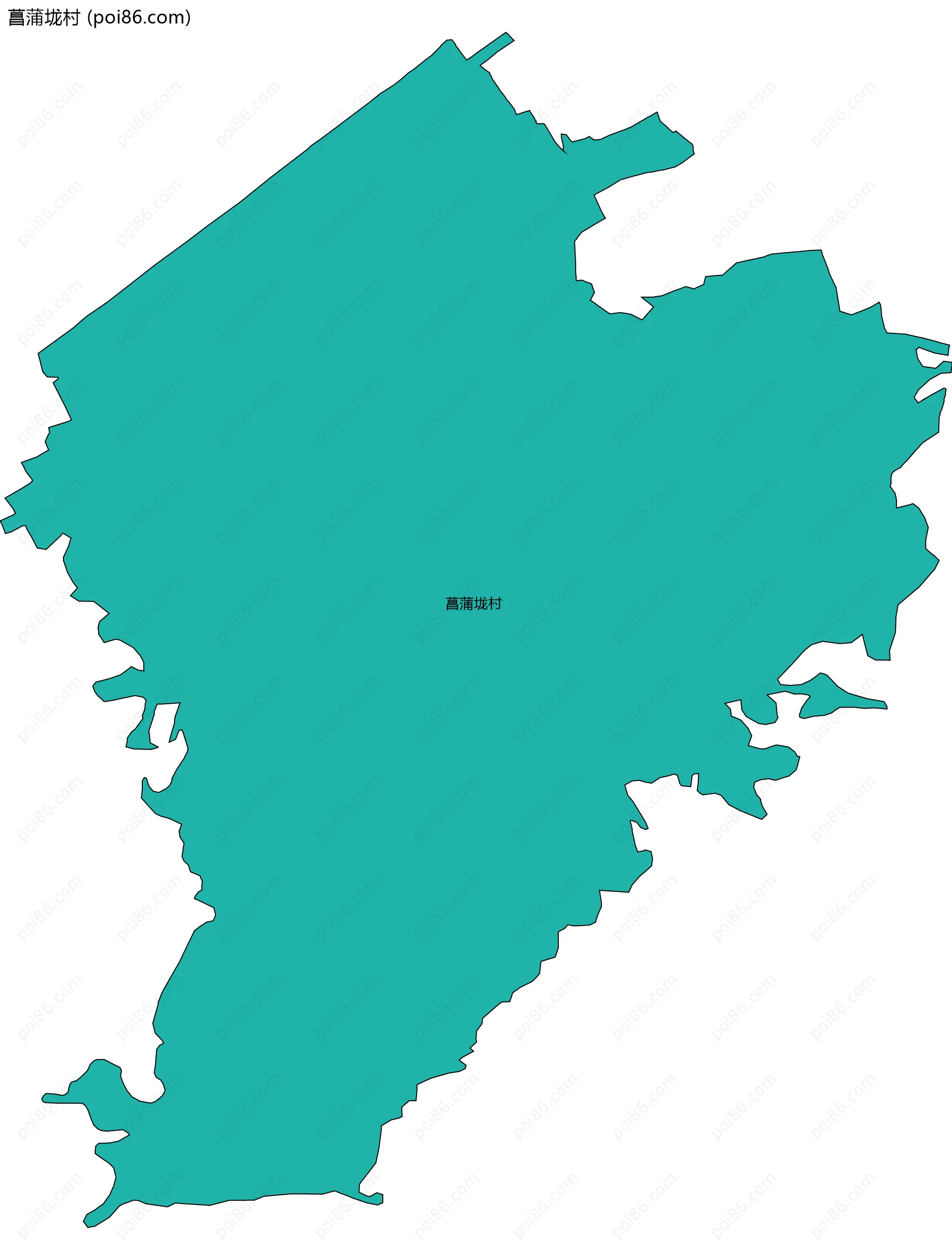 菖蒲垅村边界地图