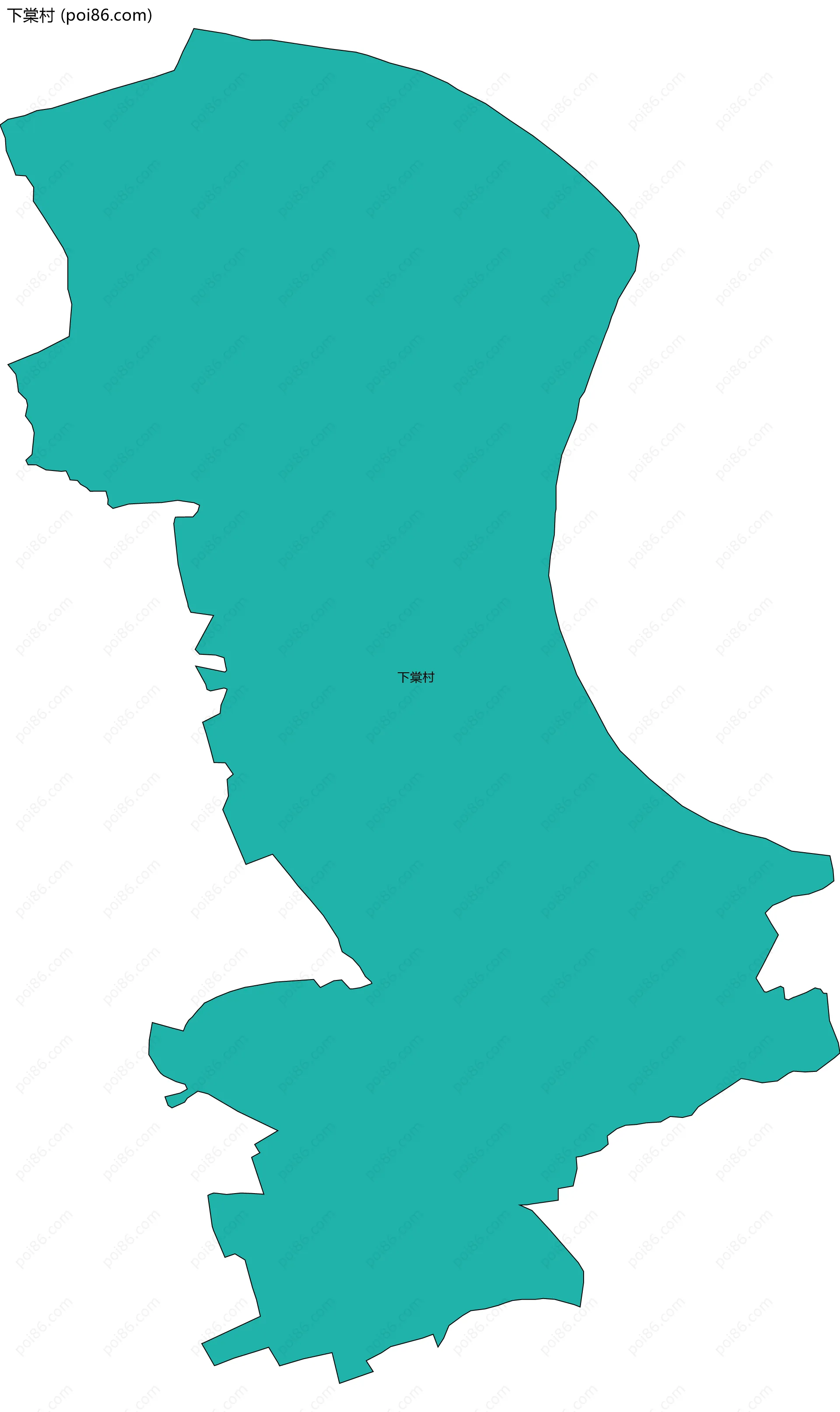 下棠村边界地图