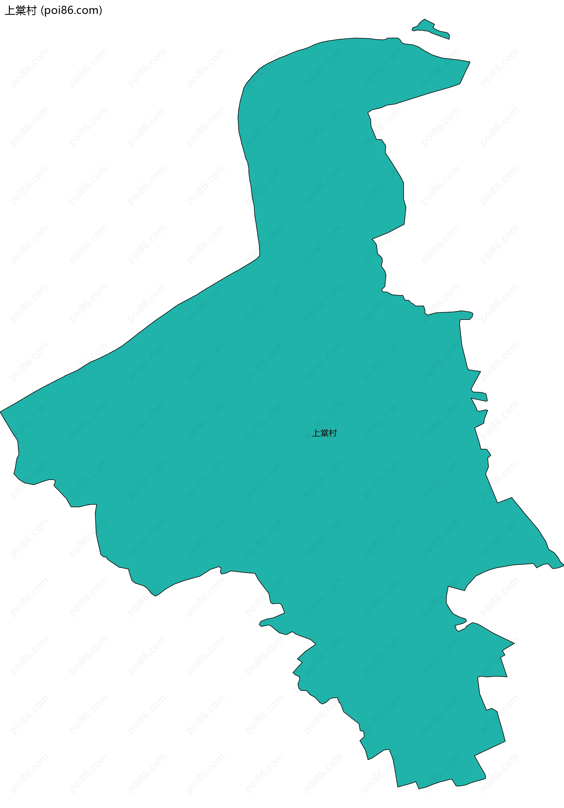 上棠村边界地图