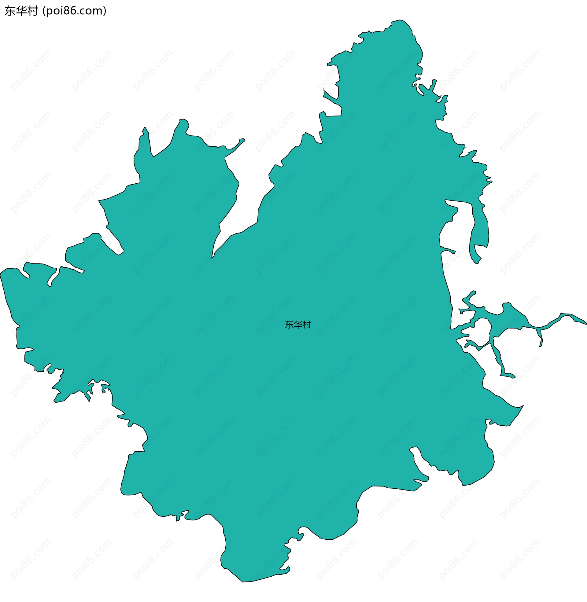 东华村边界地图