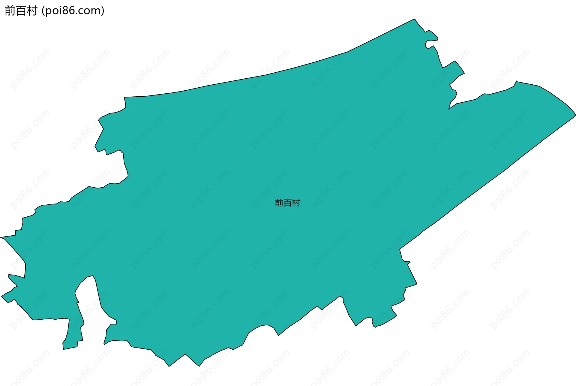 前百村边界地图