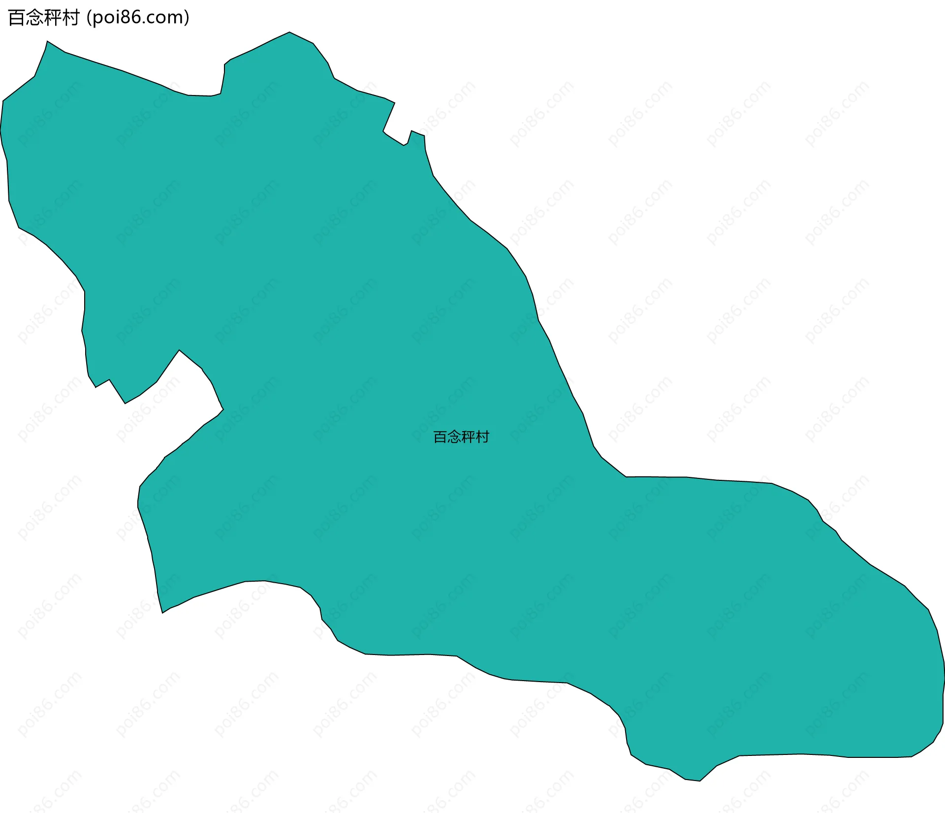 百念秤村边界地图