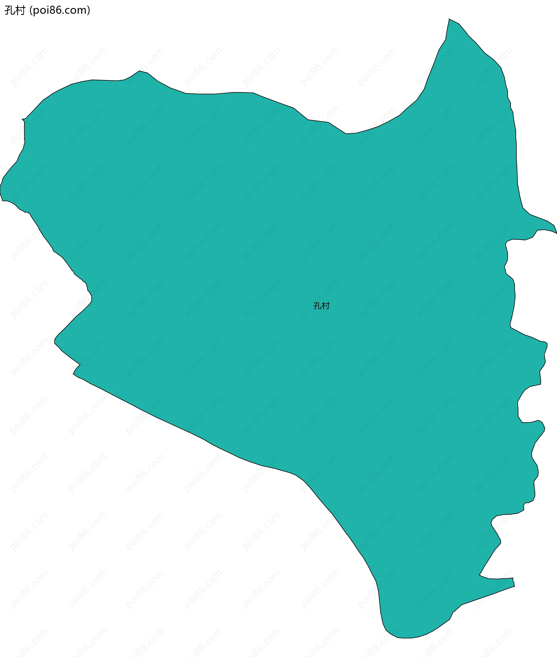 孔村边界地图