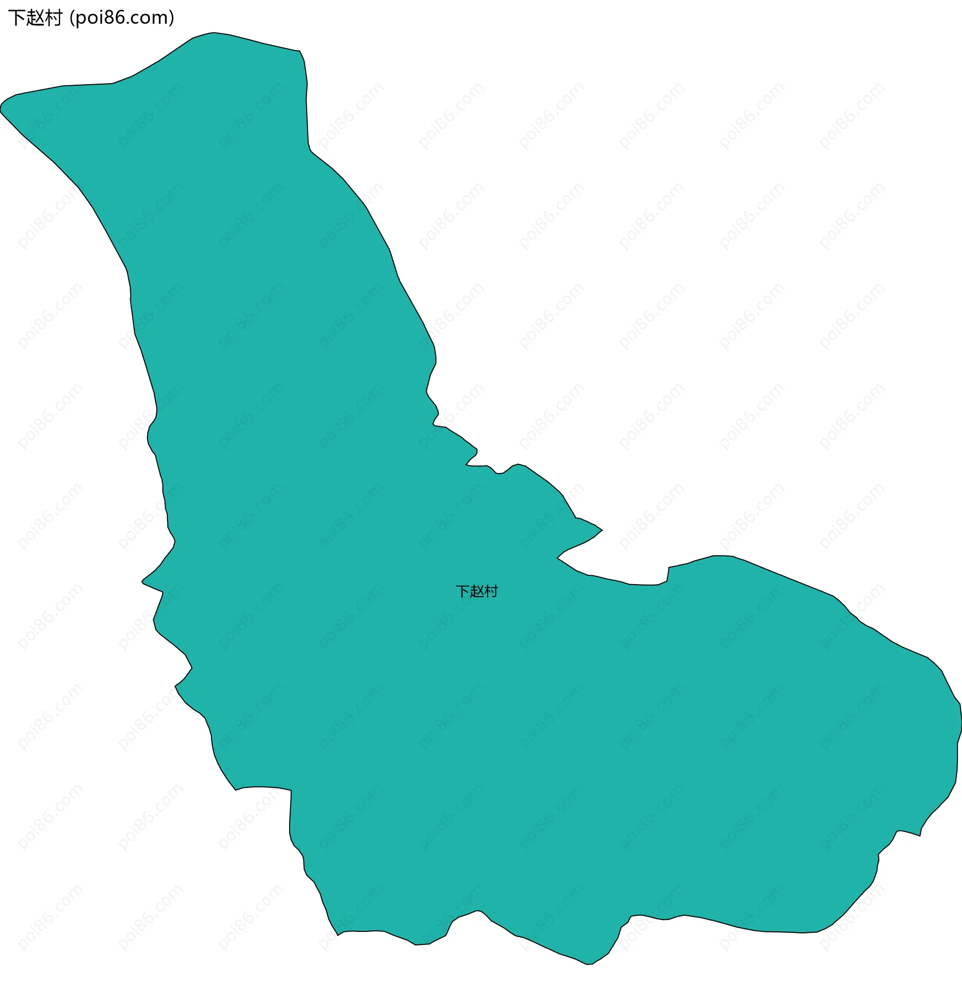 下赵村边界地图