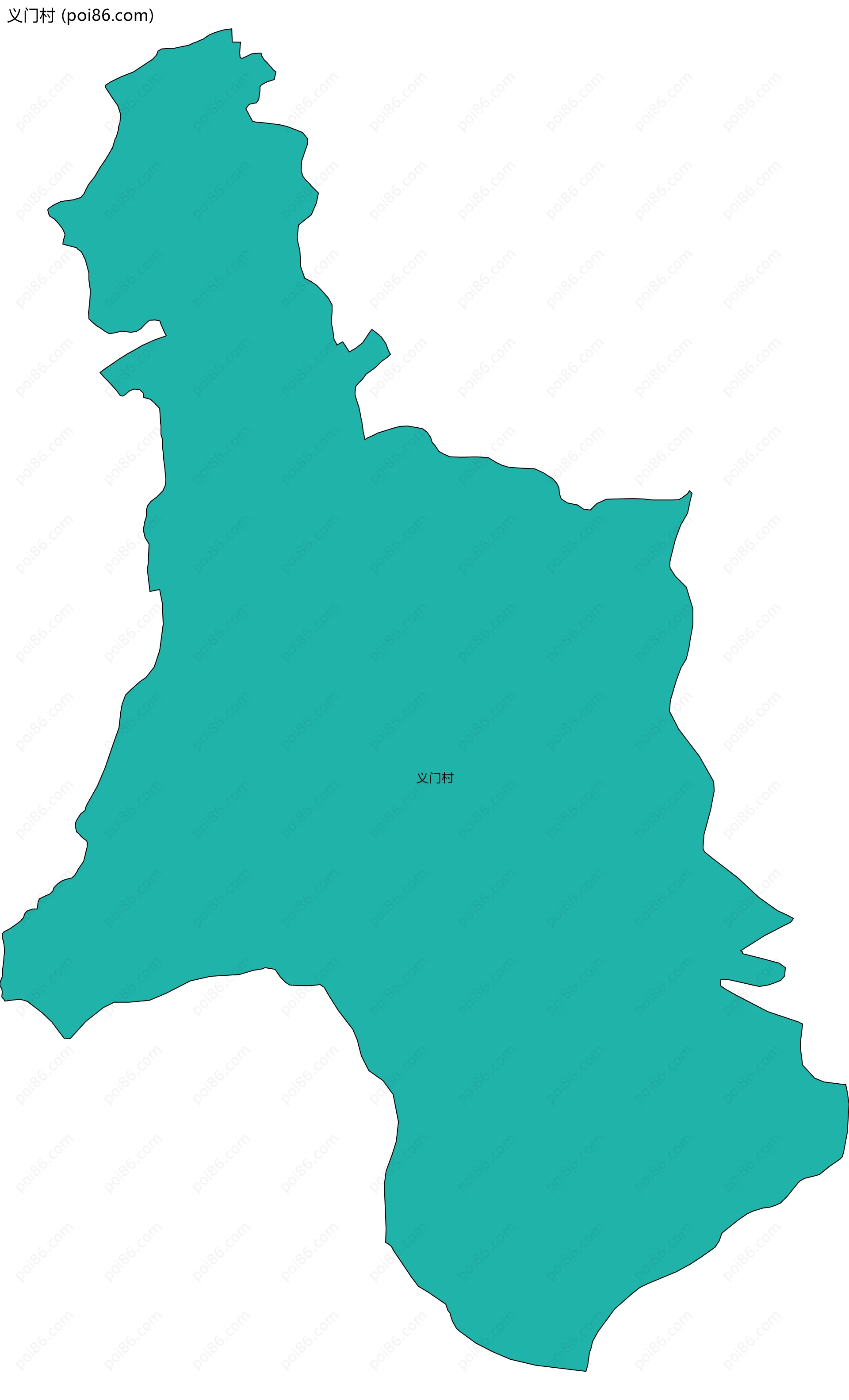 义门村边界地图