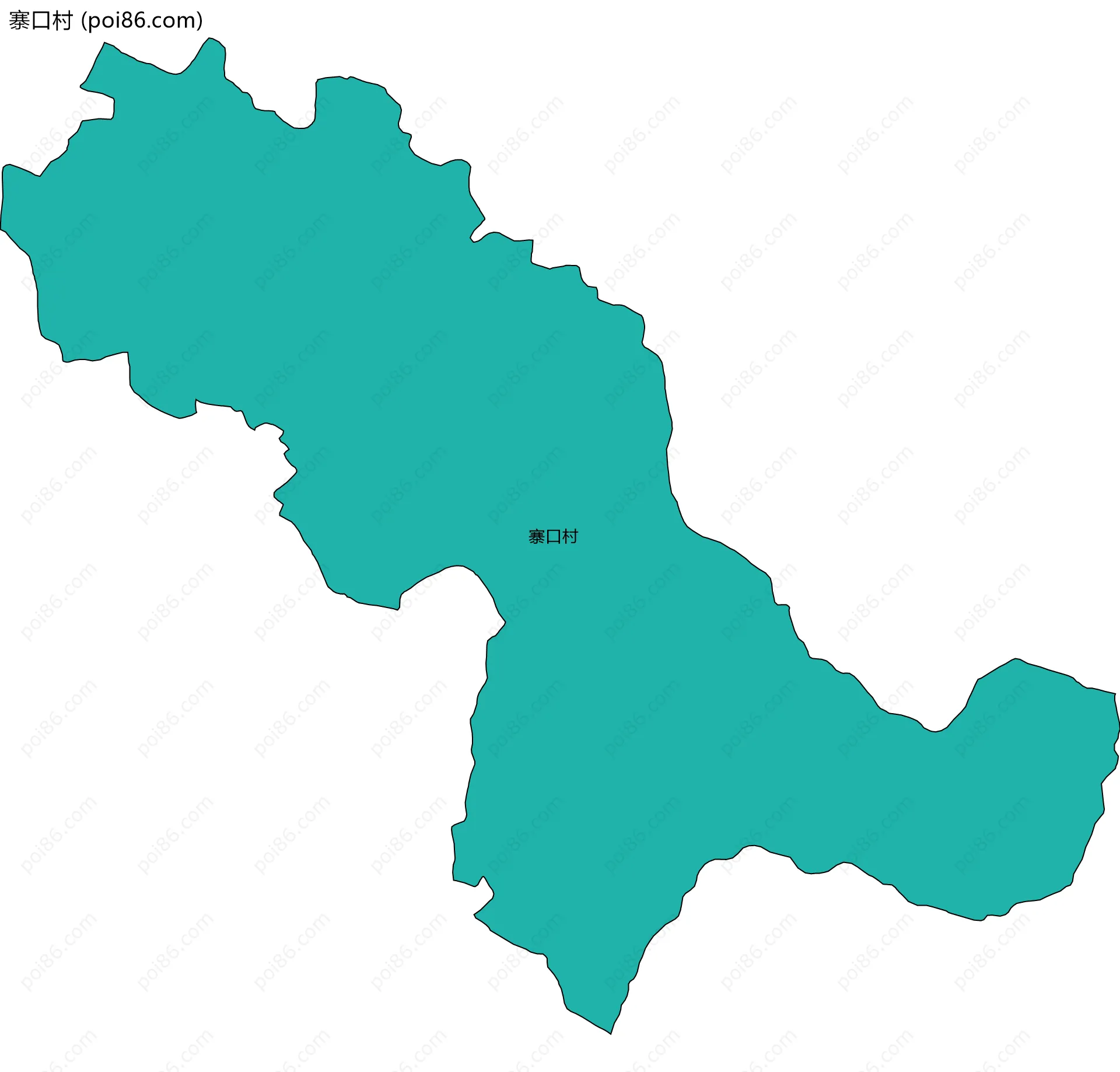 寨口村边界地图