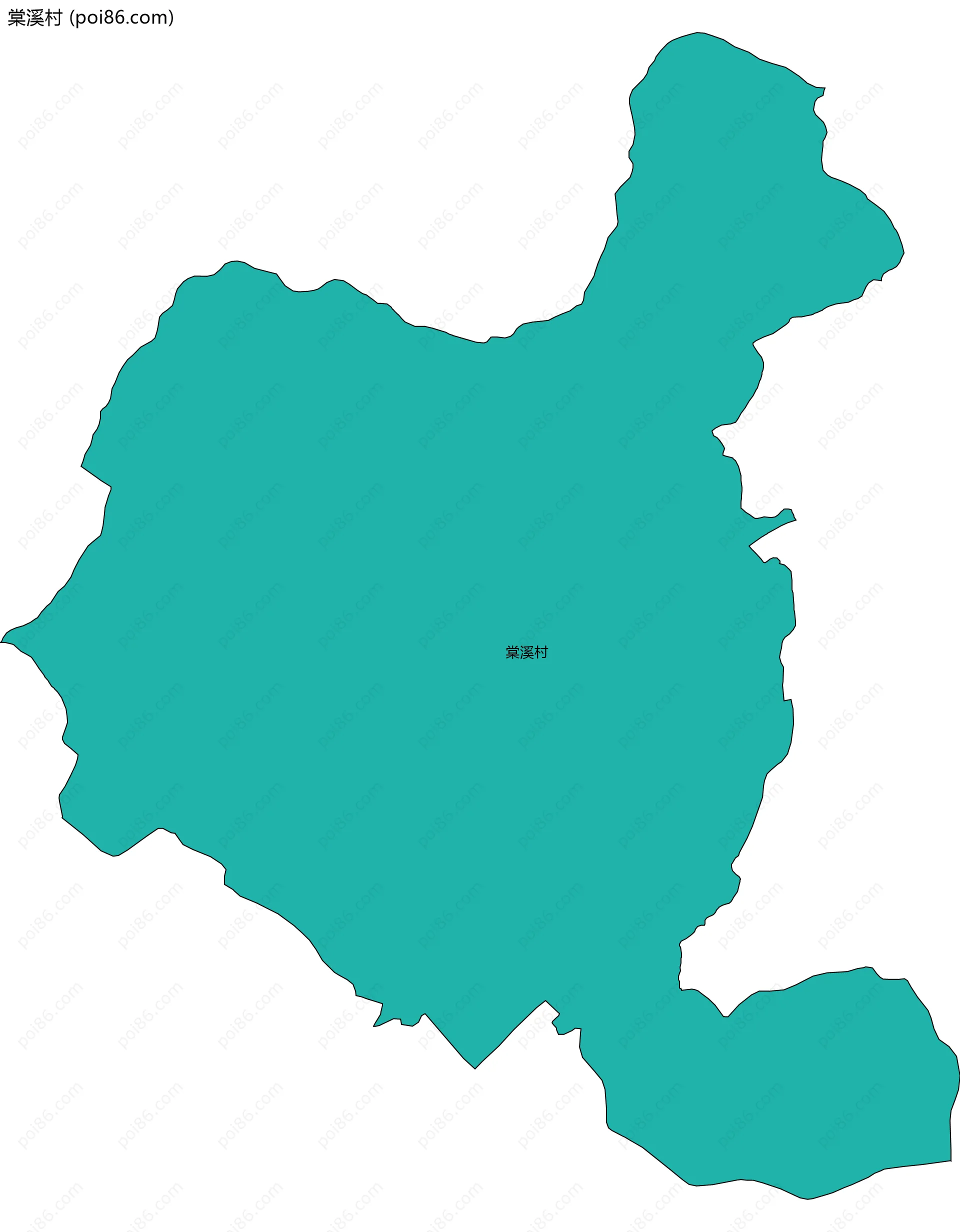 棠溪村边界地图