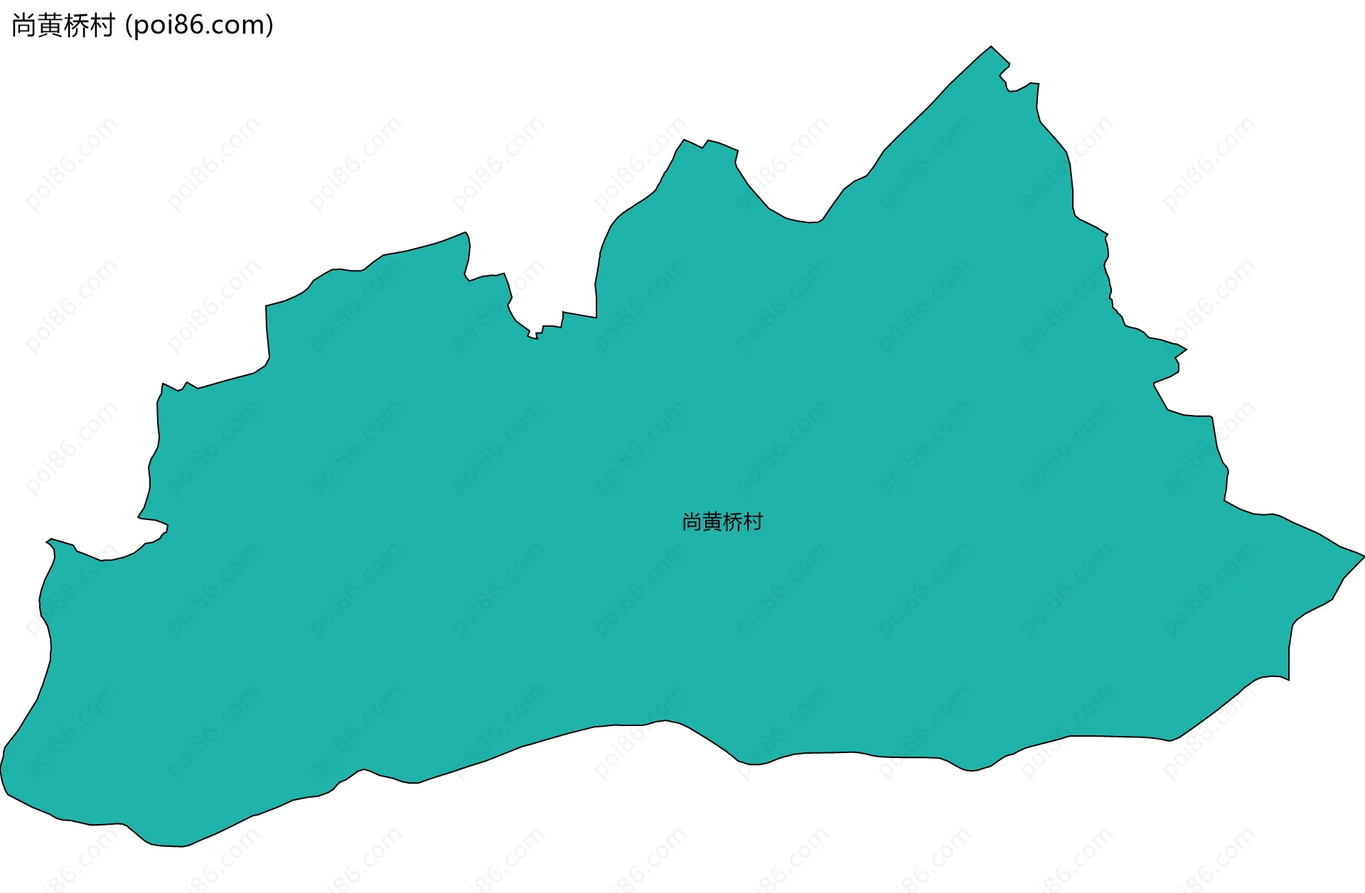 尚黄桥村边界地图
