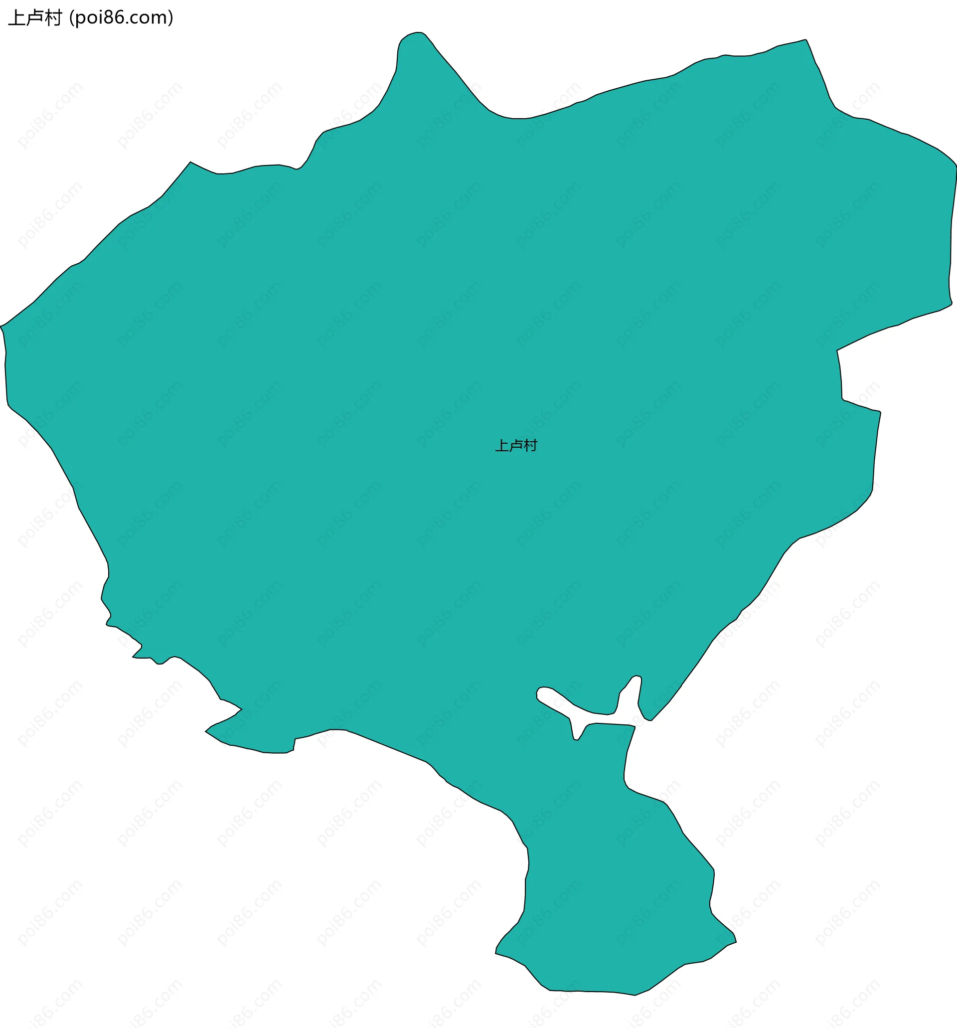 上卢村边界地图