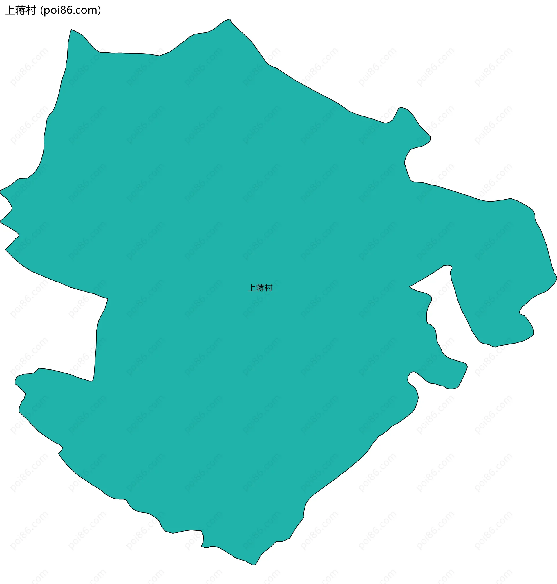 上蒋村边界地图