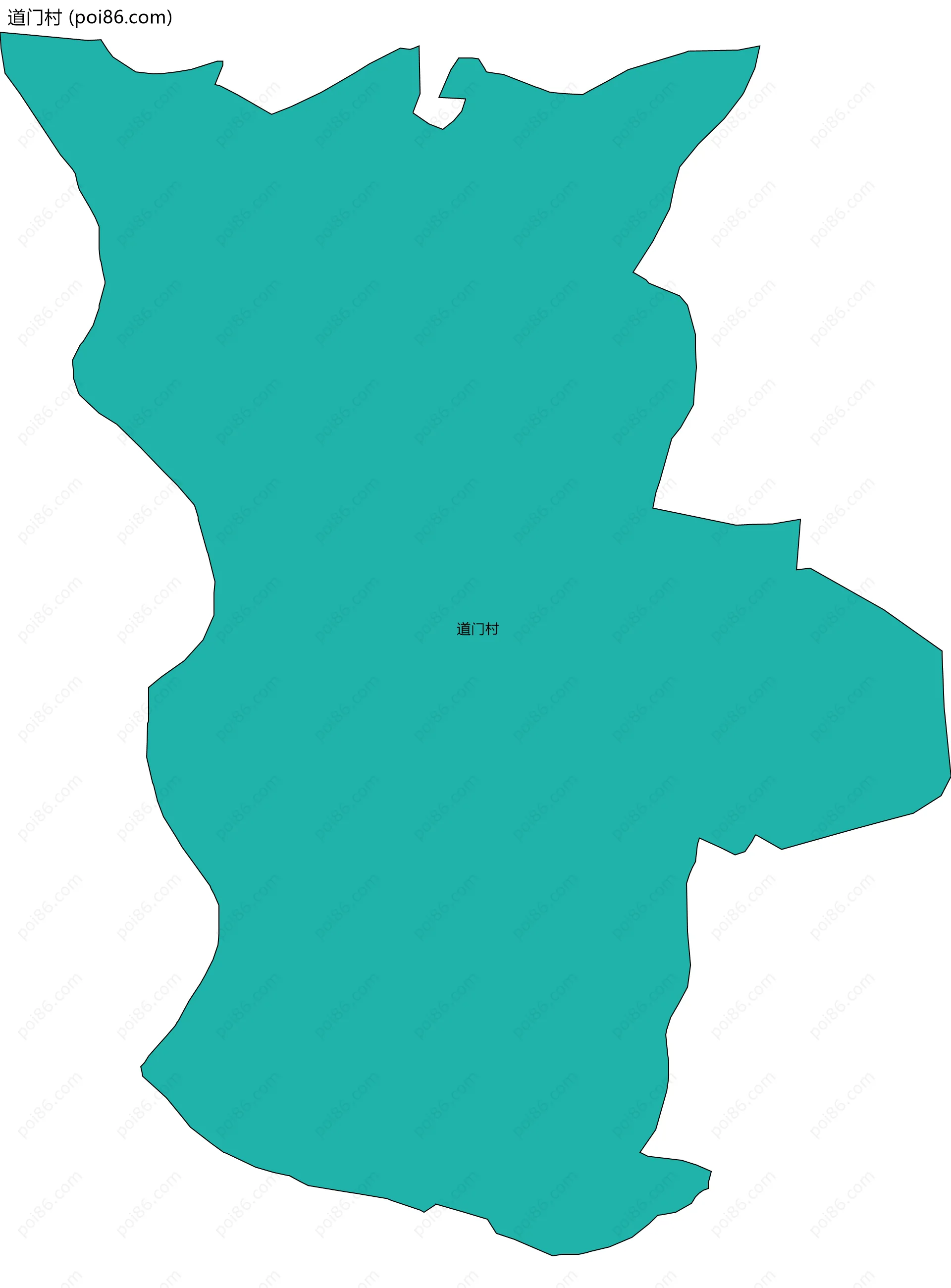道门村边界地图