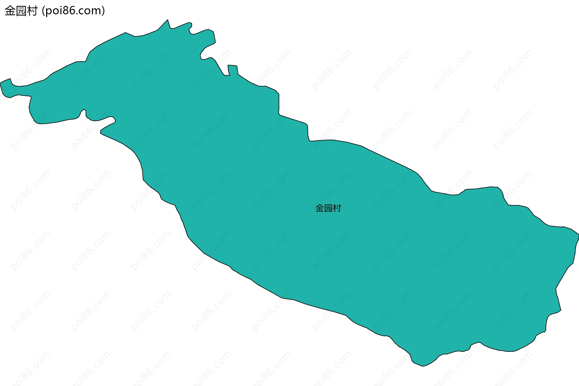 金园村边界地图