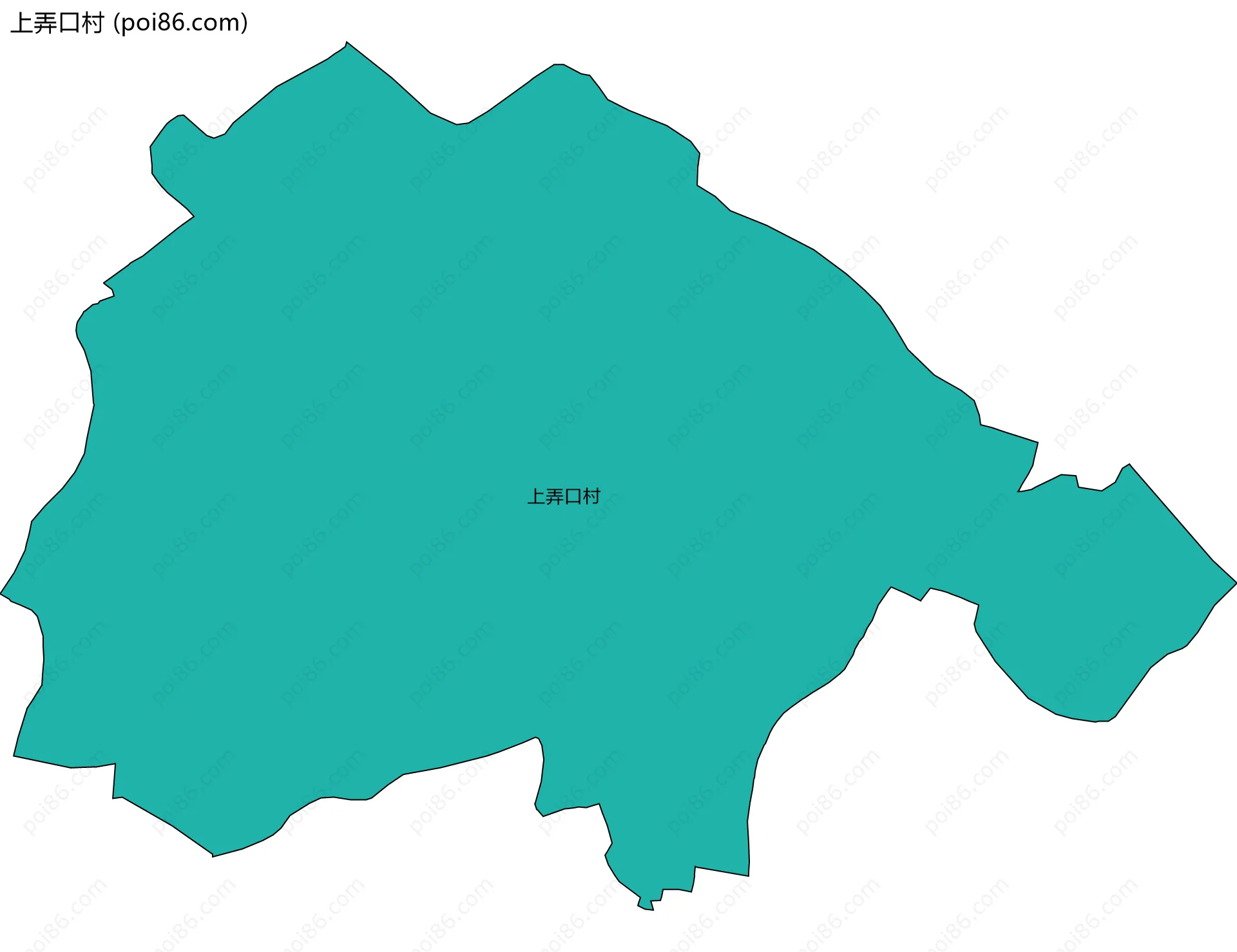 上弄口村边界地图