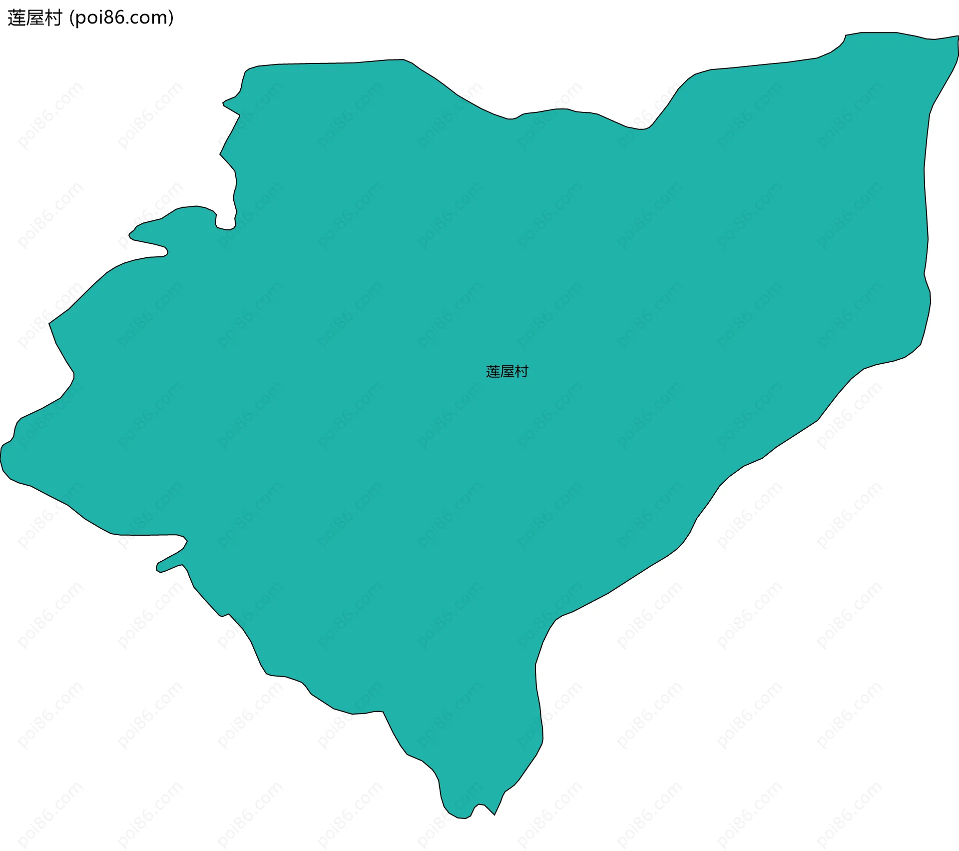 莲屋村边界地图