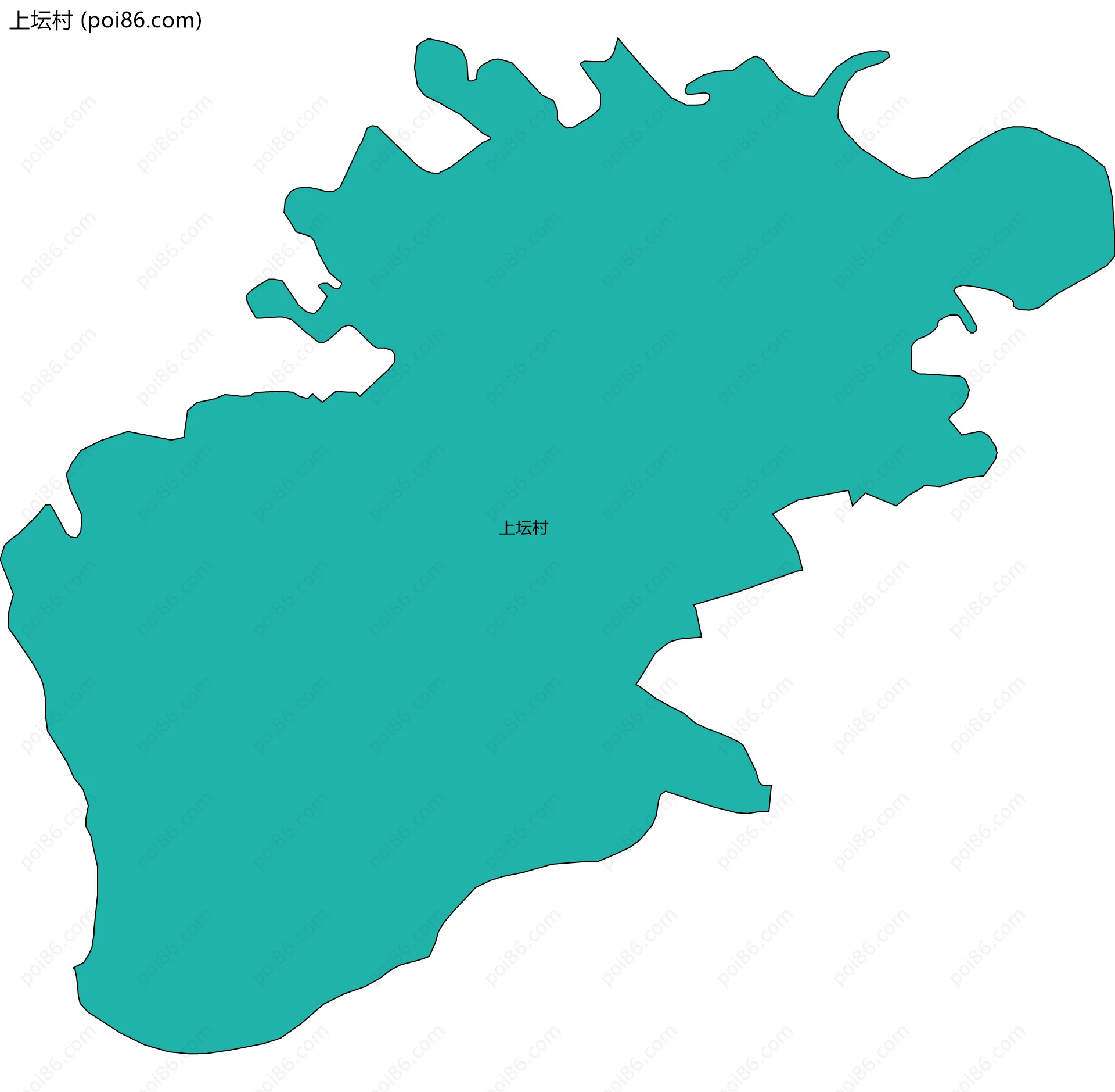 上坛村边界地图